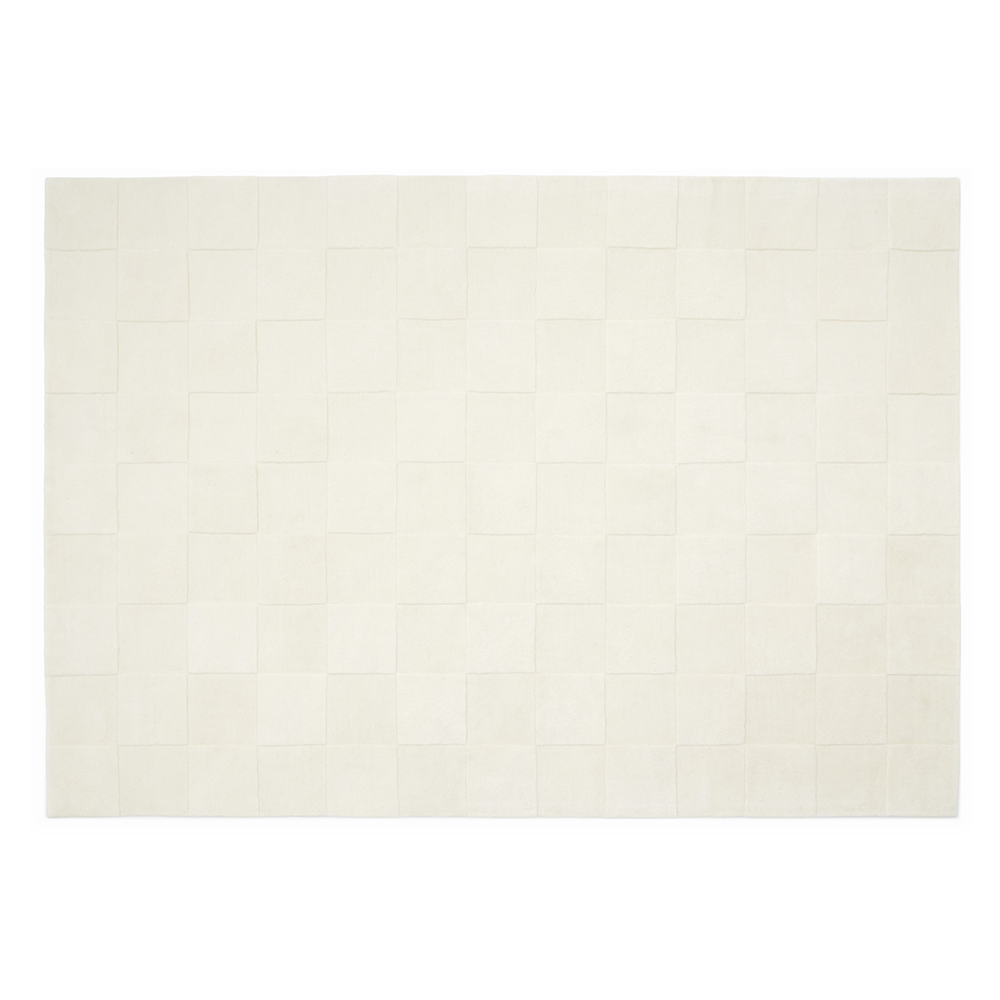 Vloerkleed Checks 207x299 cm beige