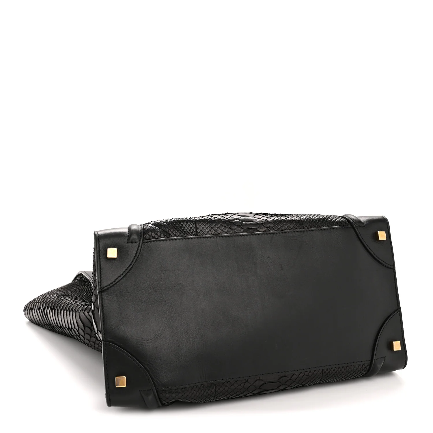 Snakeskin Large Luggage Black - Top Club