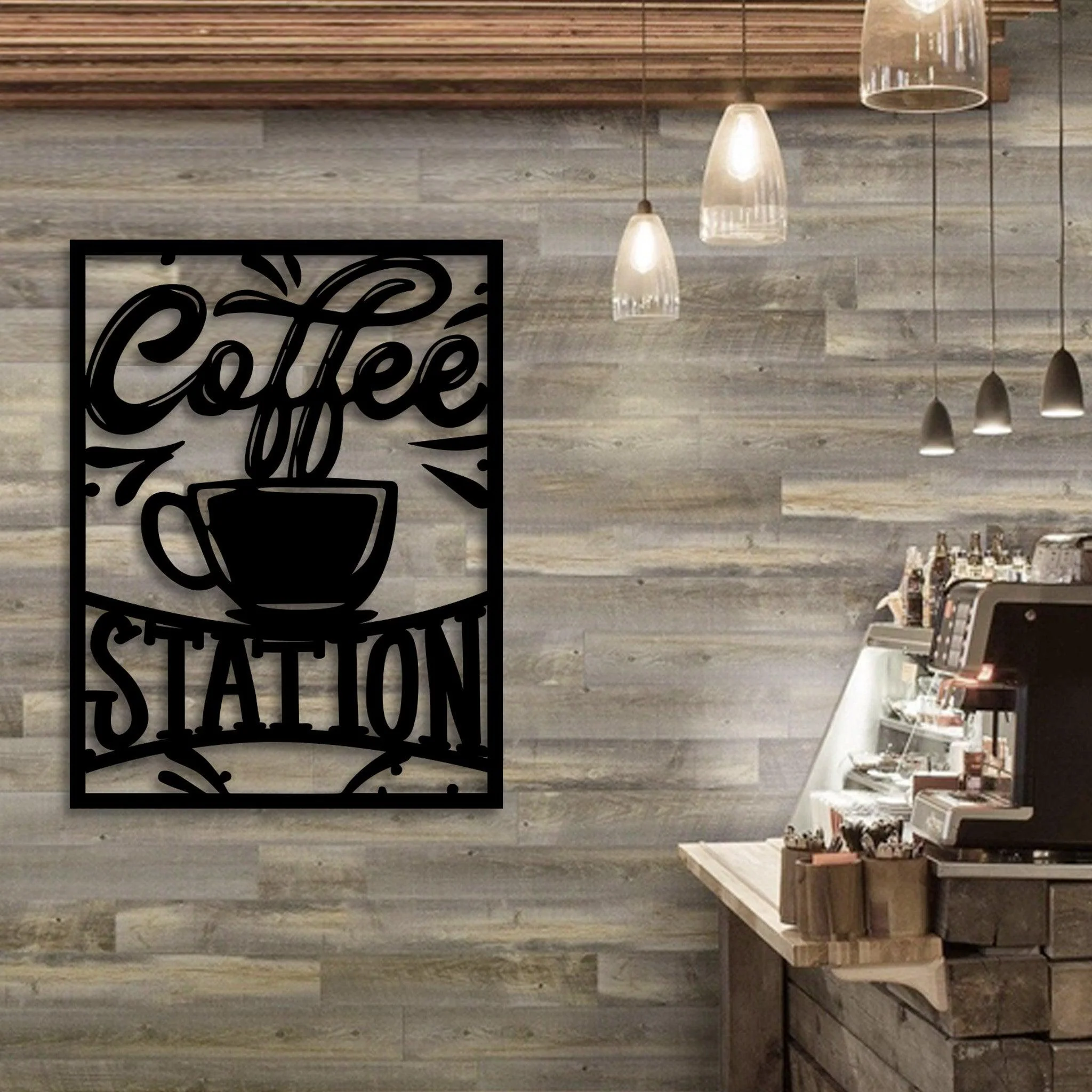 Coffee Station Metal Sign - Alvarez Pro Painting LLC