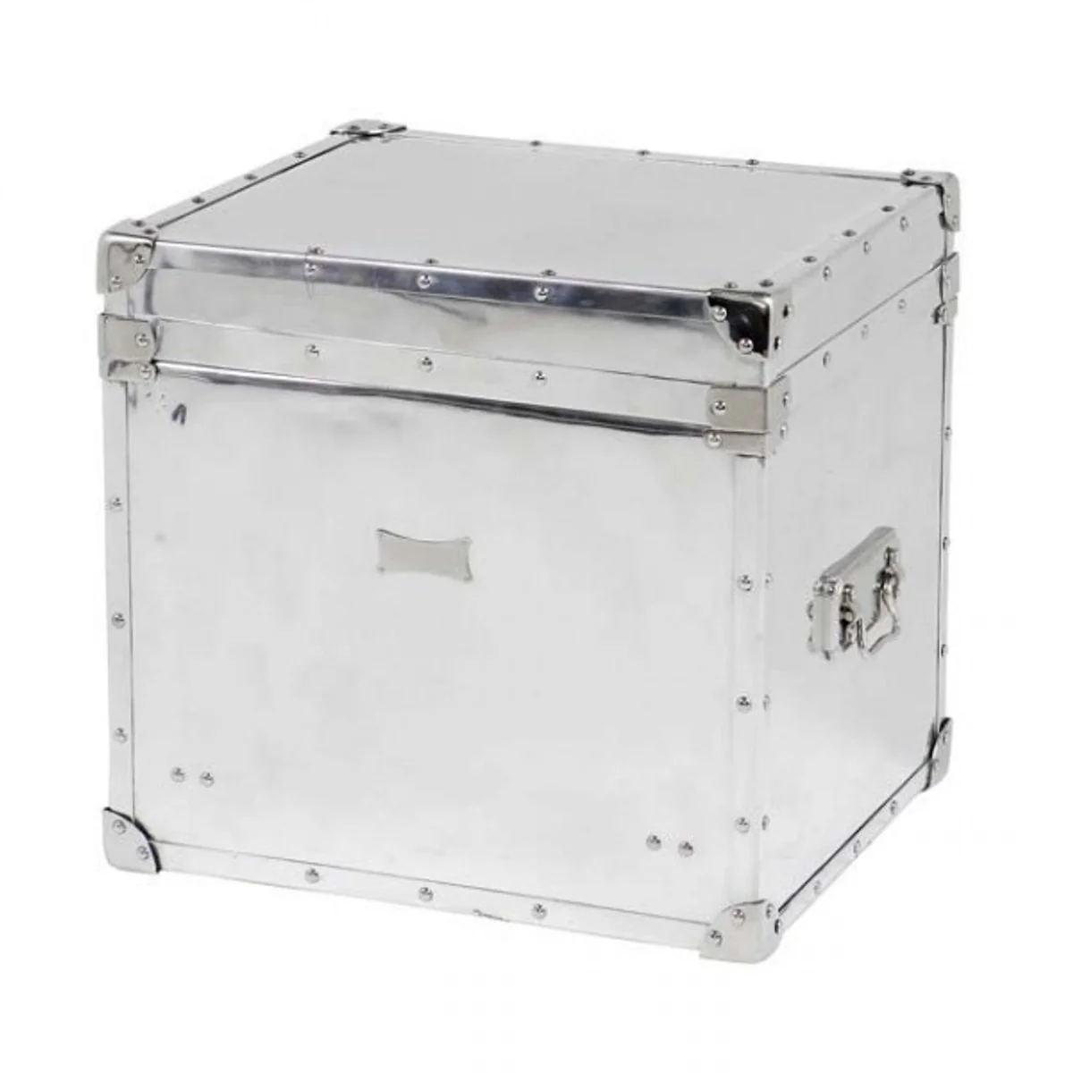 Luxury aviator suitcase cabinet chest aluminum polished - Art Deco Baroque Art Nouveau suitcase cabinet