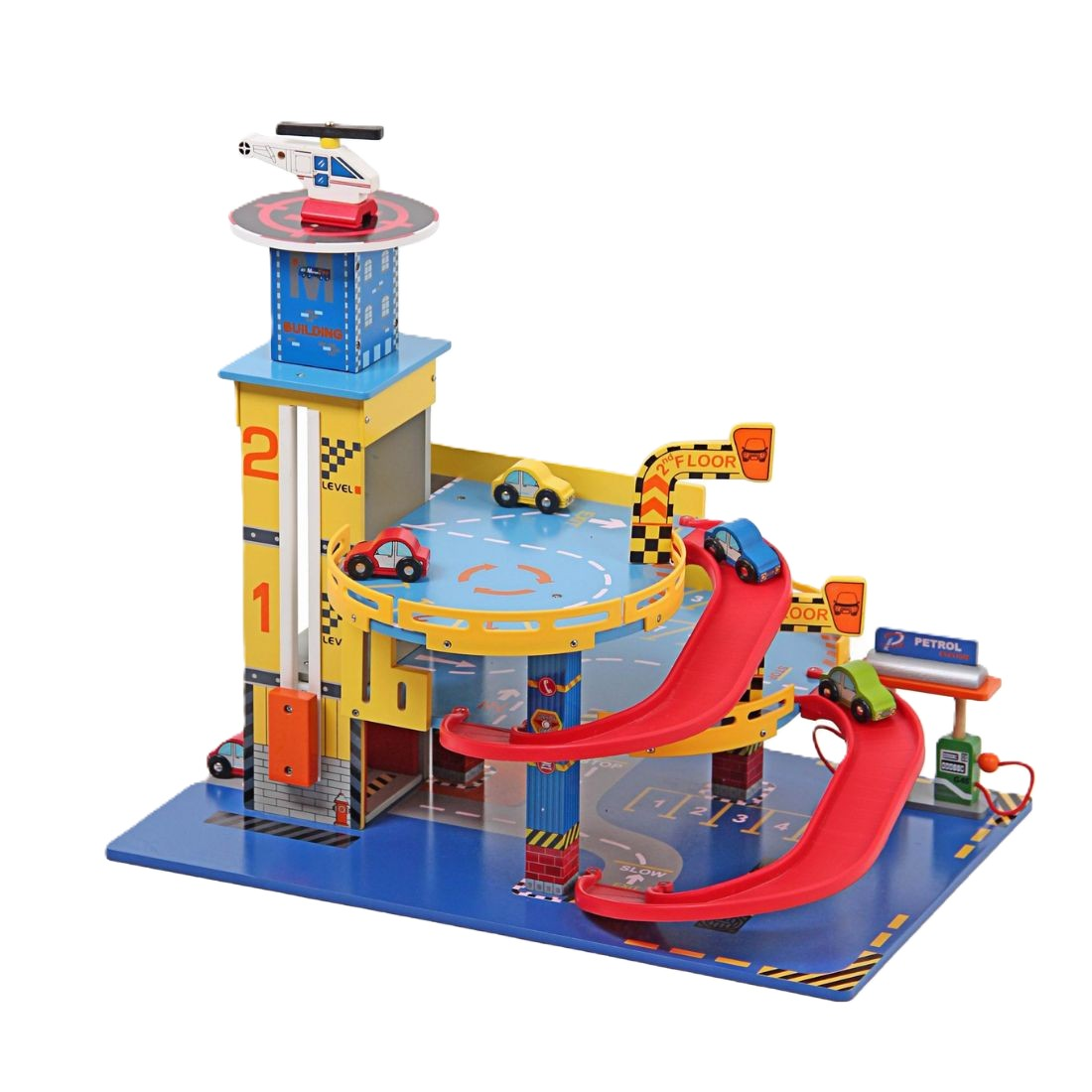 Speelgoed Garage Blauw inclusief auto,s