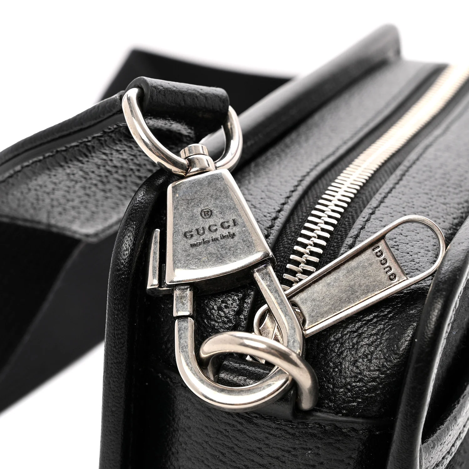 Monogram Jumbo GG Textured Dollar Calfskin Web Mini Crossbody Bag Black - Top Club