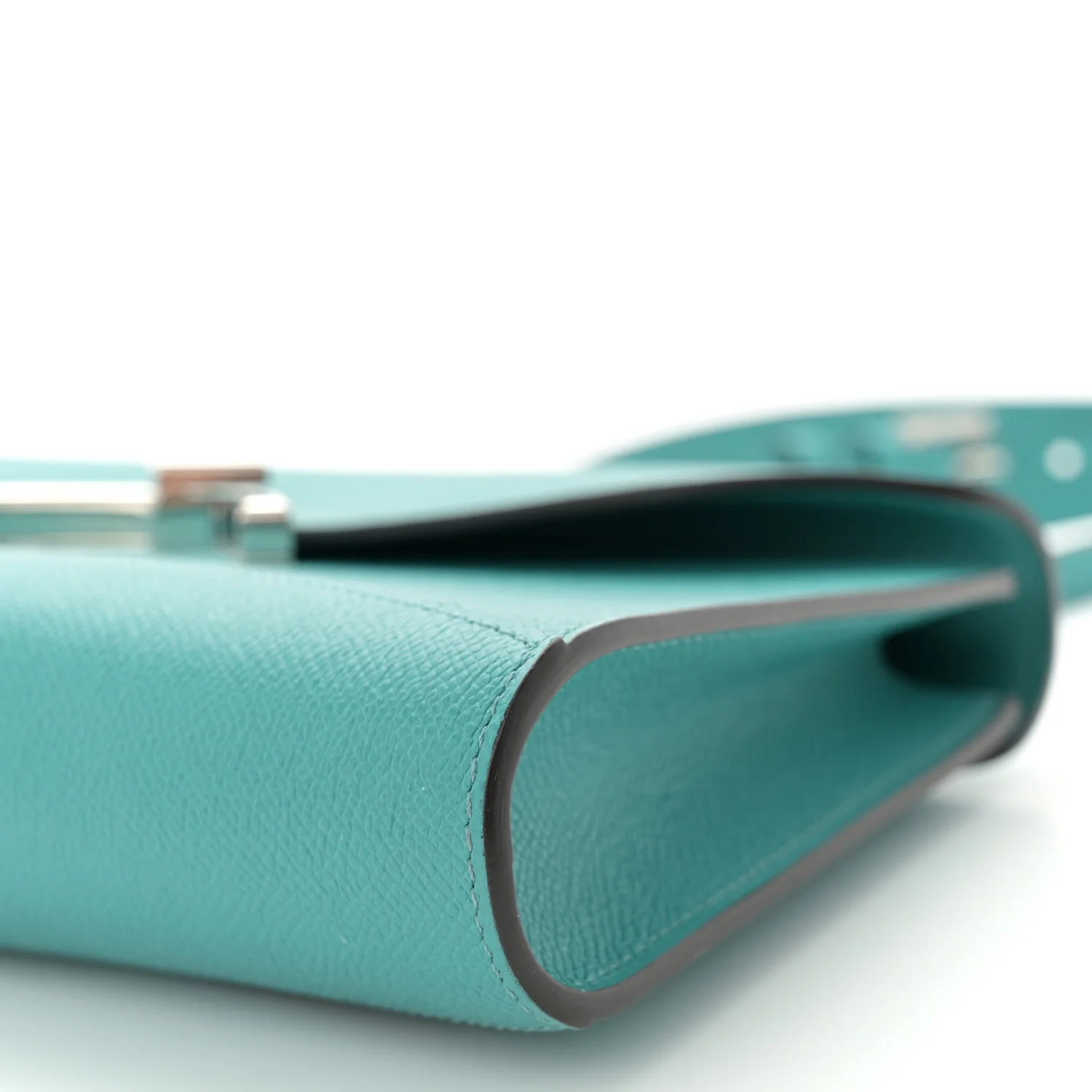 Carat Calfskin Gabrielle Clutch Turquoise - Top Club