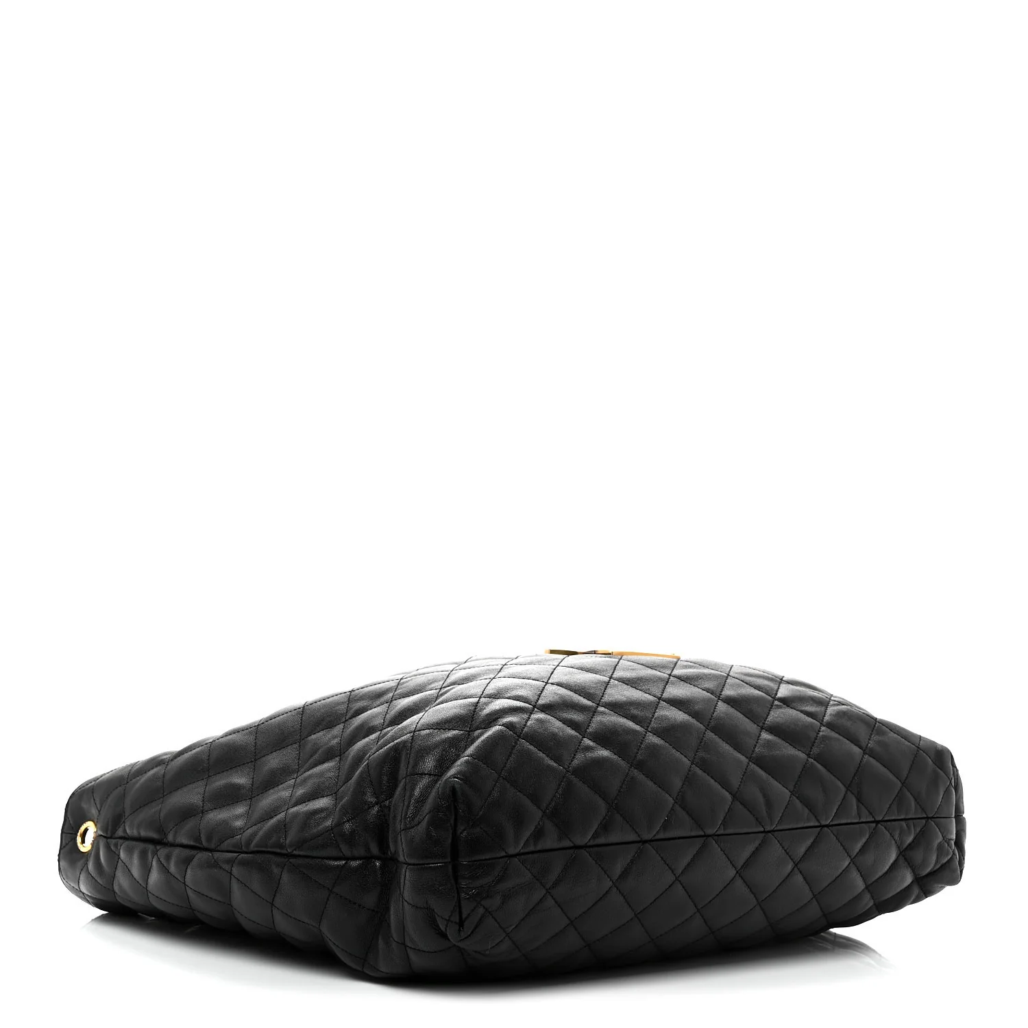 Lambskin Quilted Maxi Icare Shopping Tote Black - Top Club