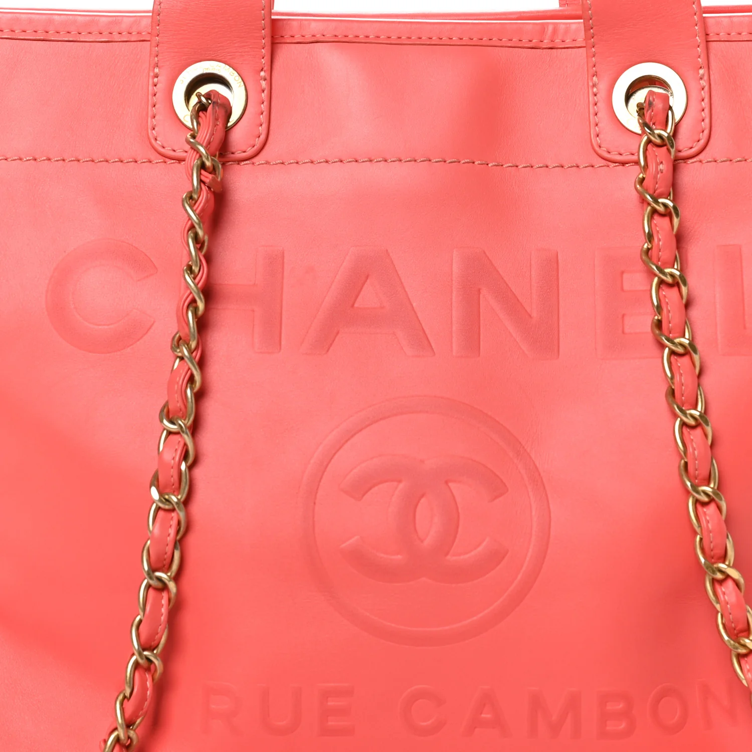 Calfskin Medium Deauville Tote Pink - Top Club