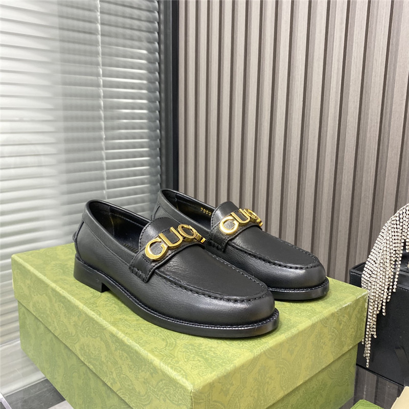 gucci new LOGO round toe flat shoes - Sneaker Replica Workshop