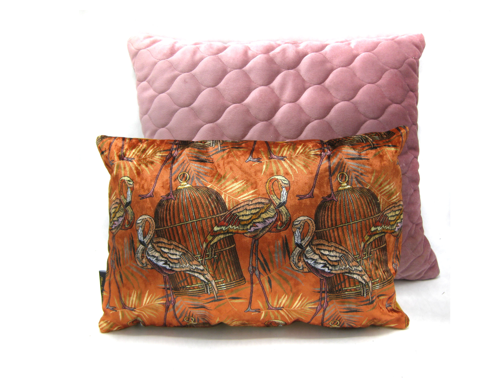 Kussen Flamingo 45 x 45 cm Blauw