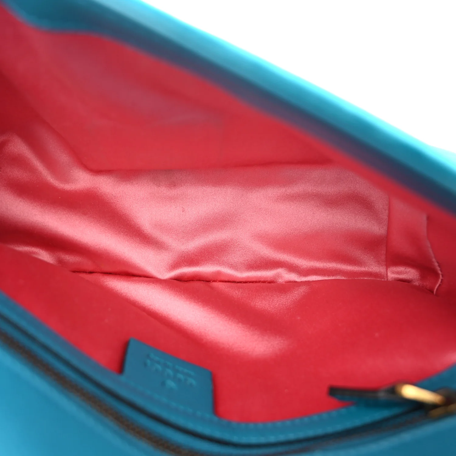 Velvet Matelasse Small GG Marmont Shoulder Bag Pavone Cyan - Top Club
