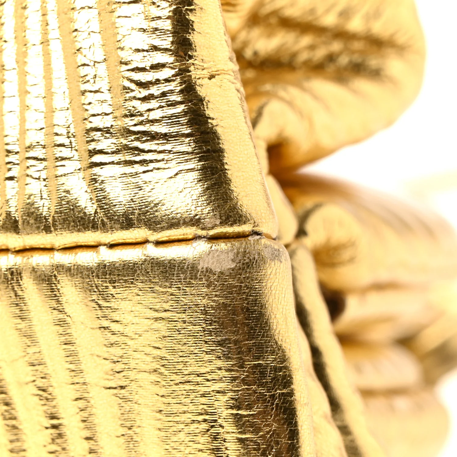 Metallic Bark Calfskin The Mini Pouch Gold - Top Club