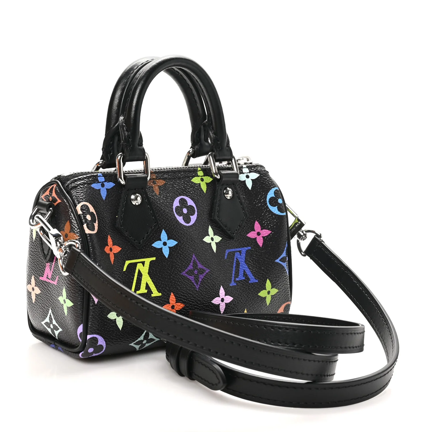 LV X TM Monogram Multicolor Nano Speedy Black - Top Club