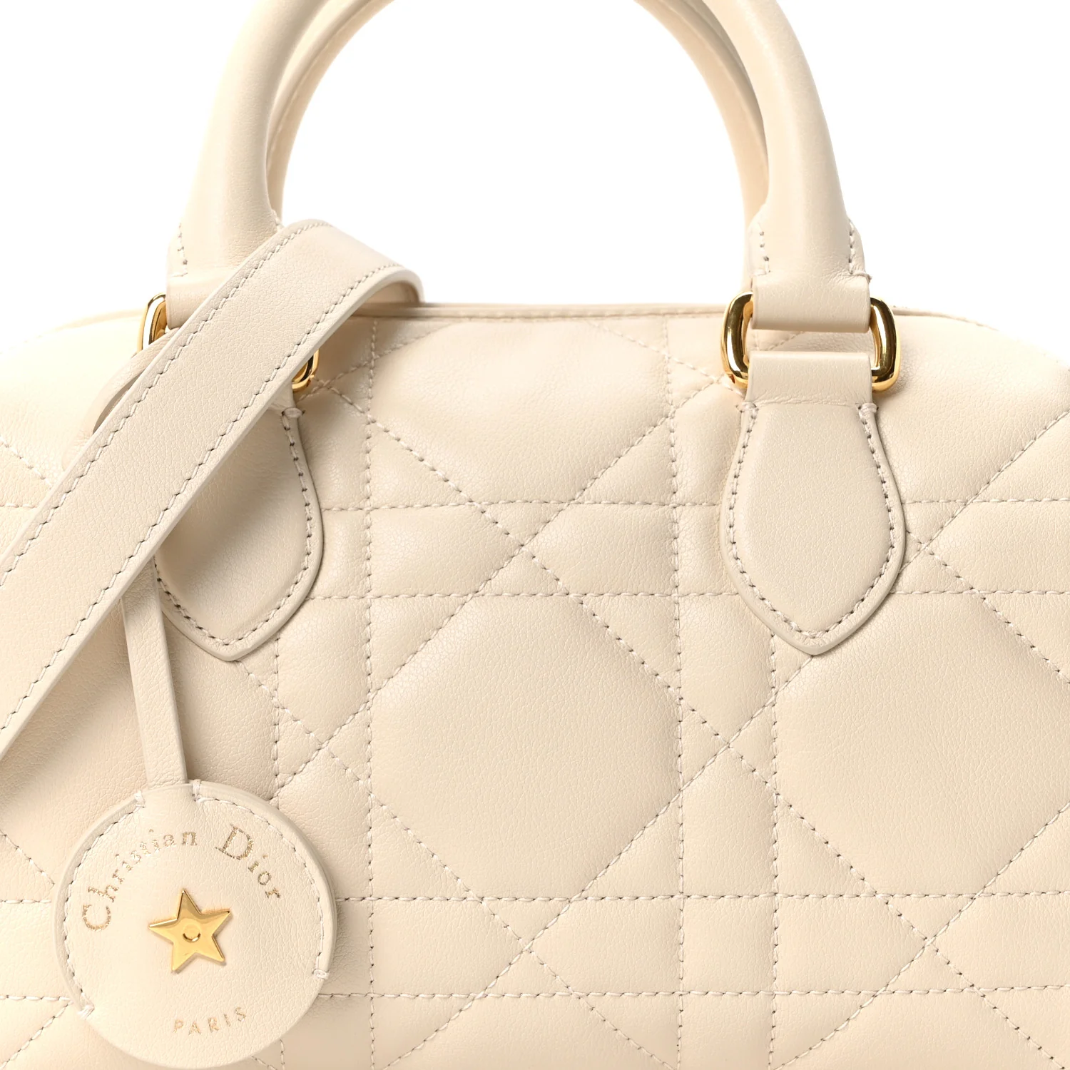 Calfskin Macrocannage Groove 20 Bag Dusty Ivory - Top Club