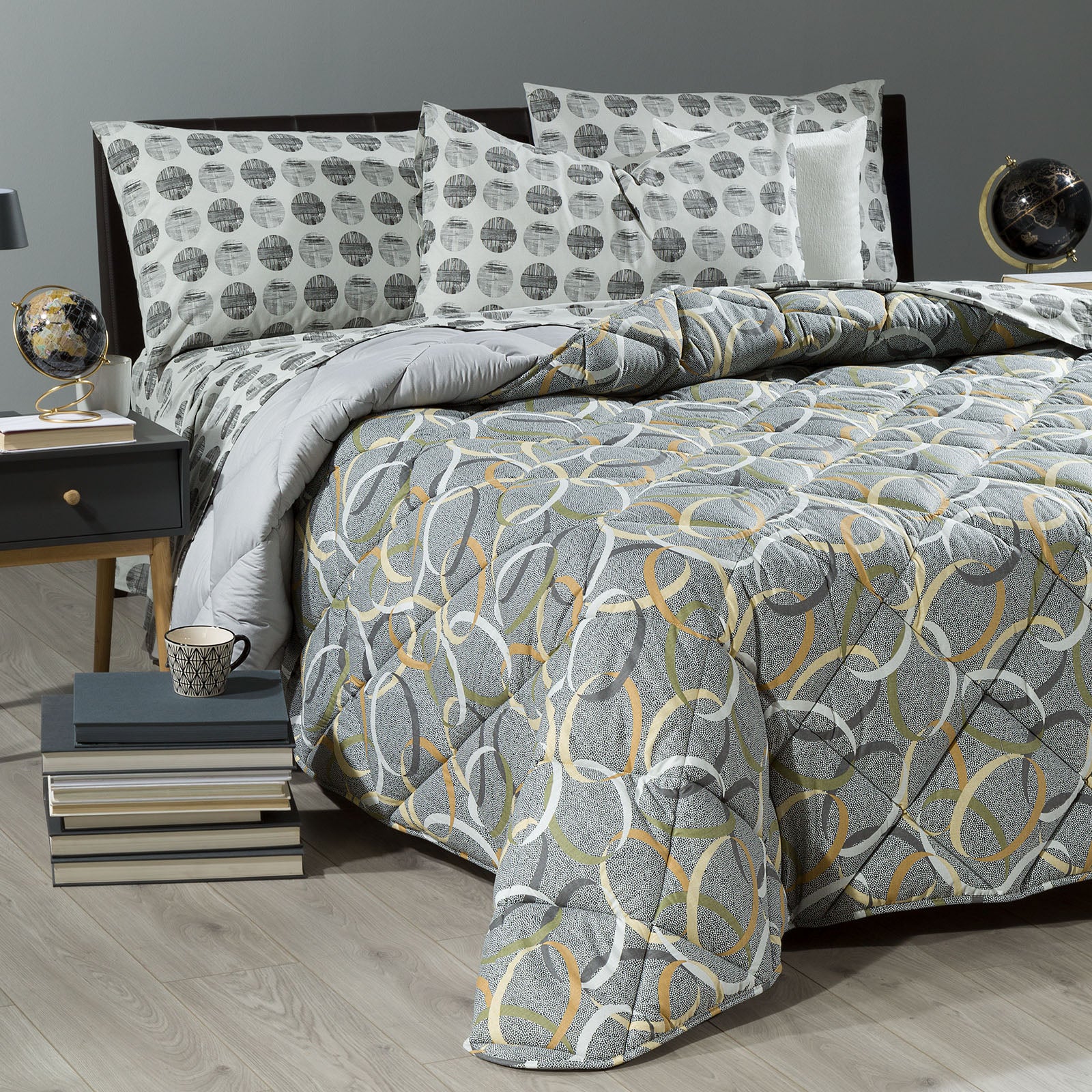 New Generation gray double cotton quilt