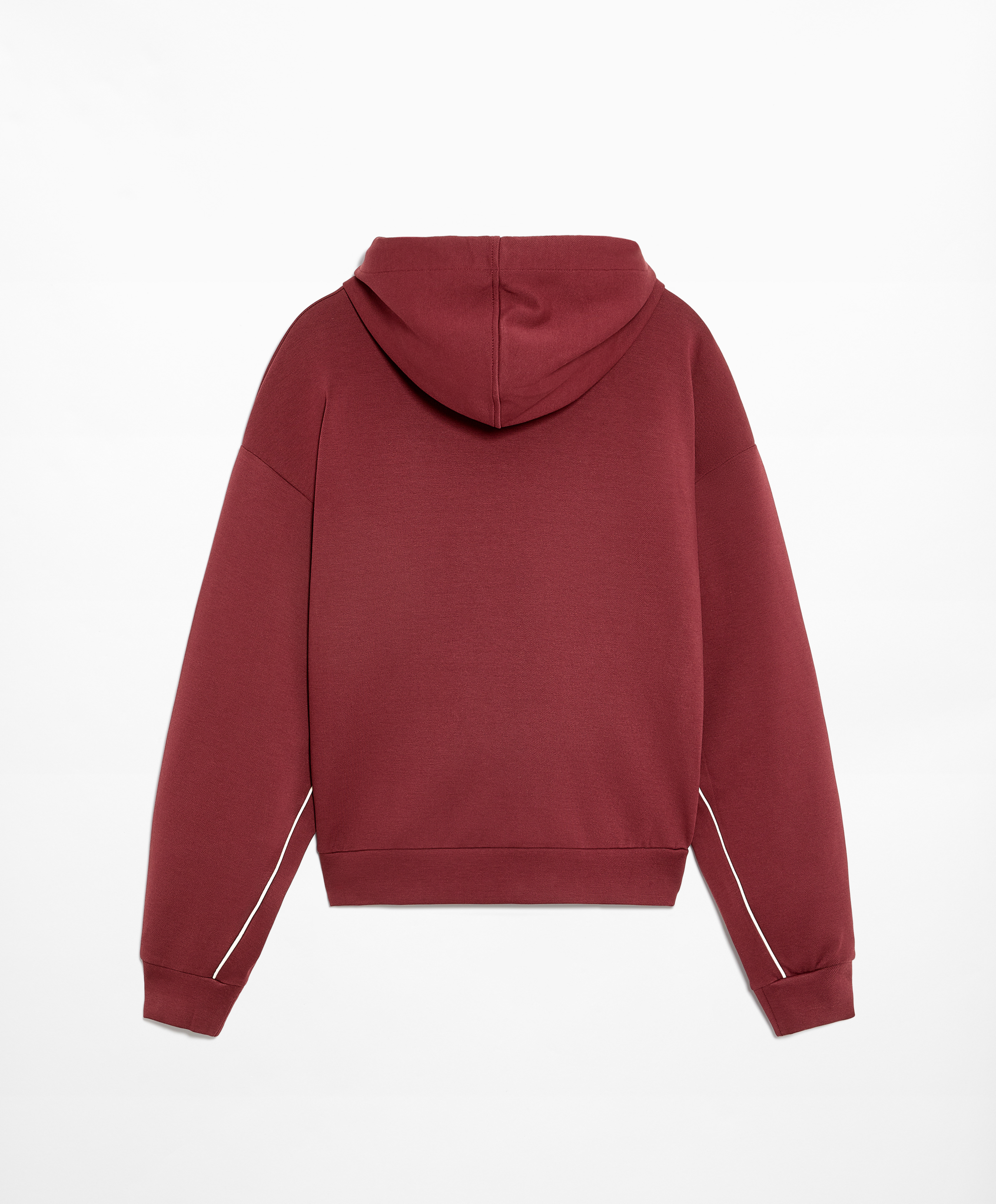 OYSHO Cotton blend hoodie with piping