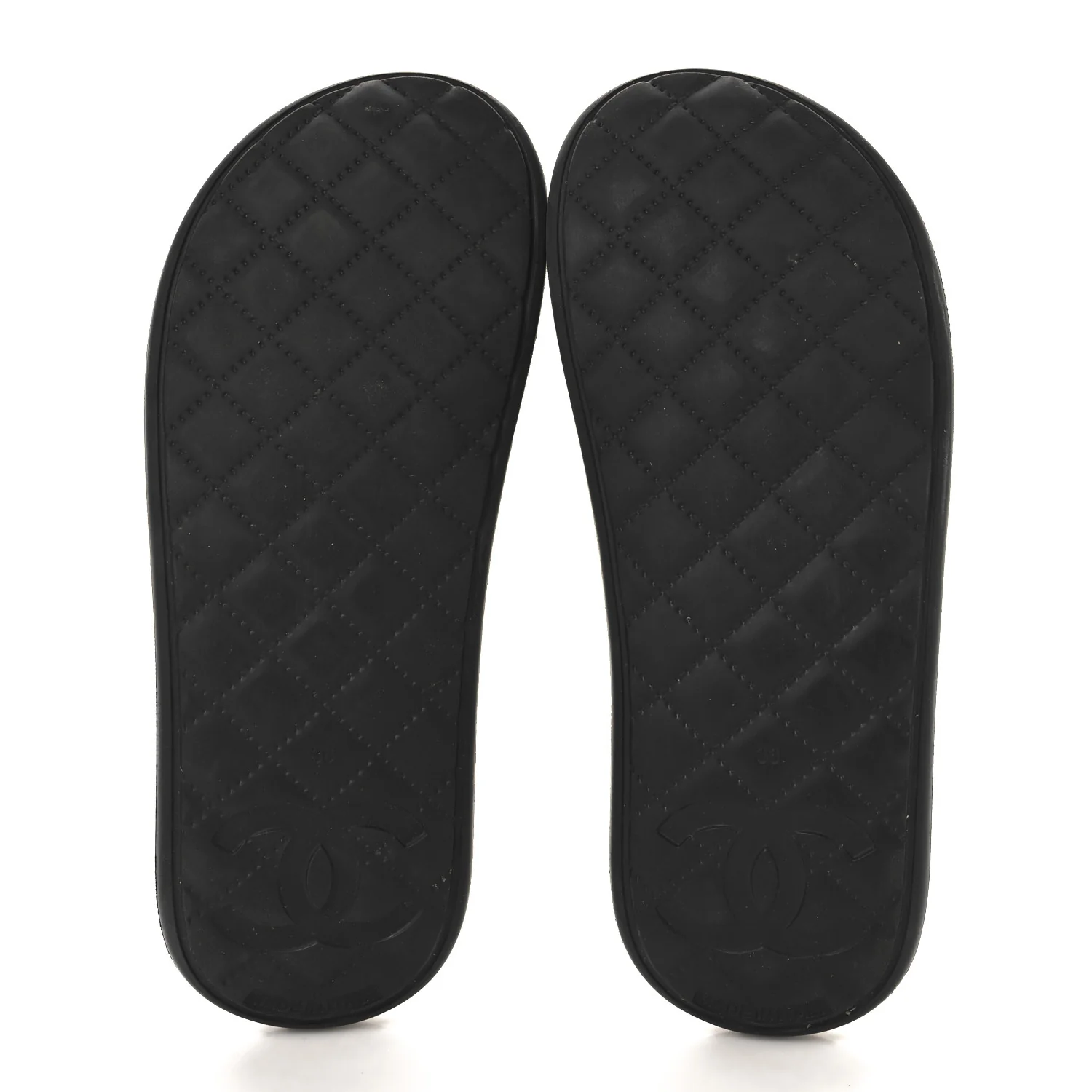 Thermoplastic PVC Camellia Mule Sandals 36 Black Ivory - Top Club