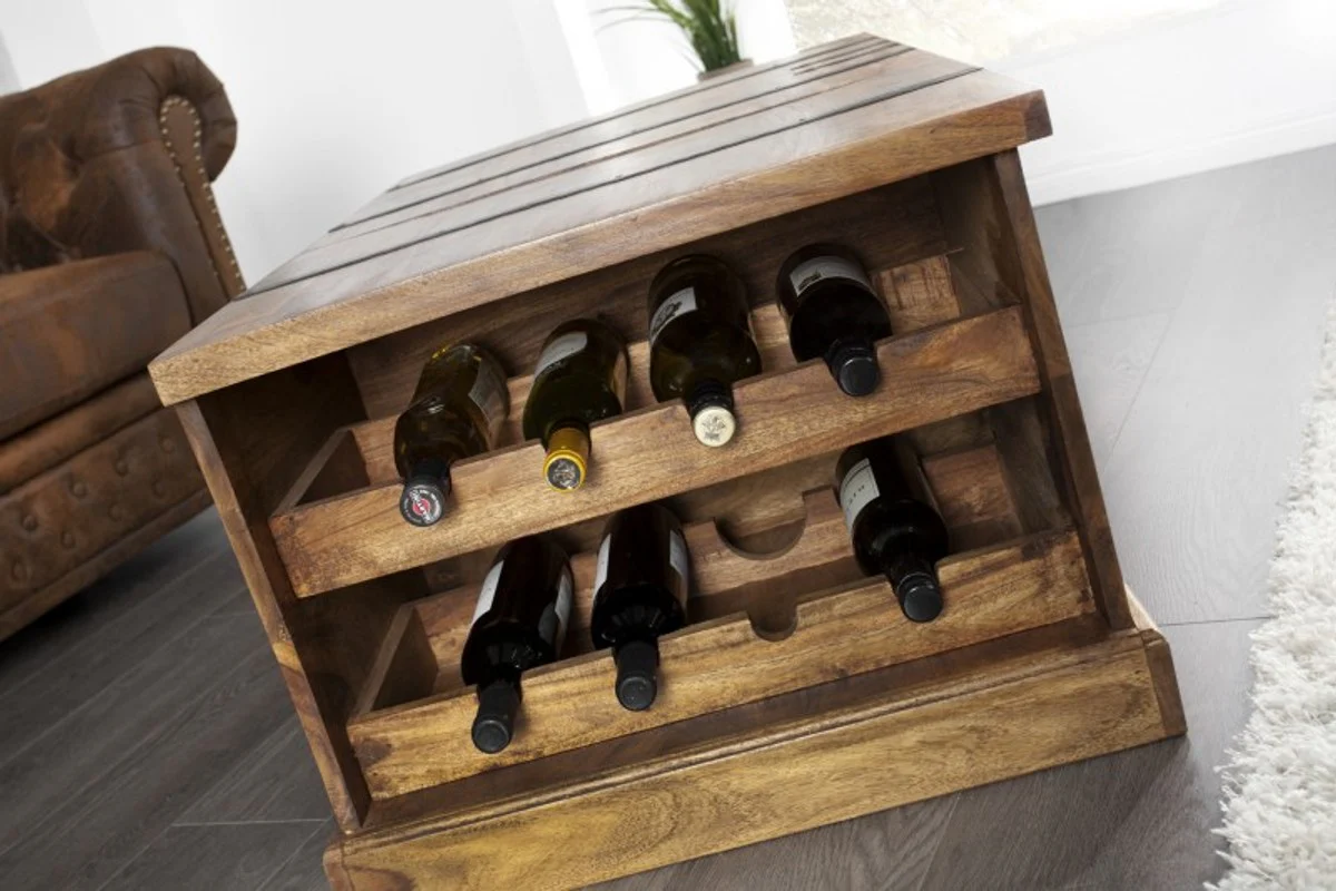 Designer bar coffee table natural colors 100cm x 60cm x H40cm - living room furniture in country house style
