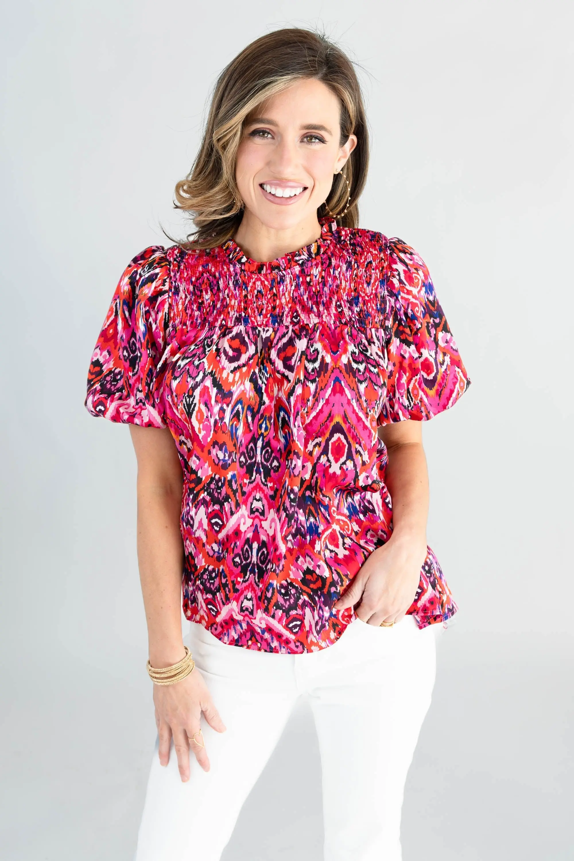 Want You To Know Puff Sleeves Top - ALJEGJ