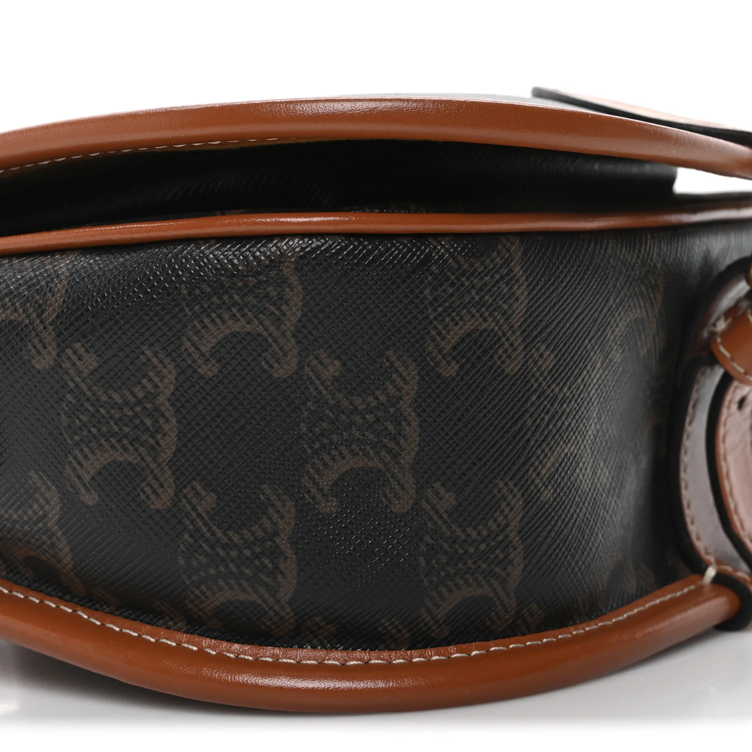 Triomphe Canvas Medium Folco Bag Tan - Top Club