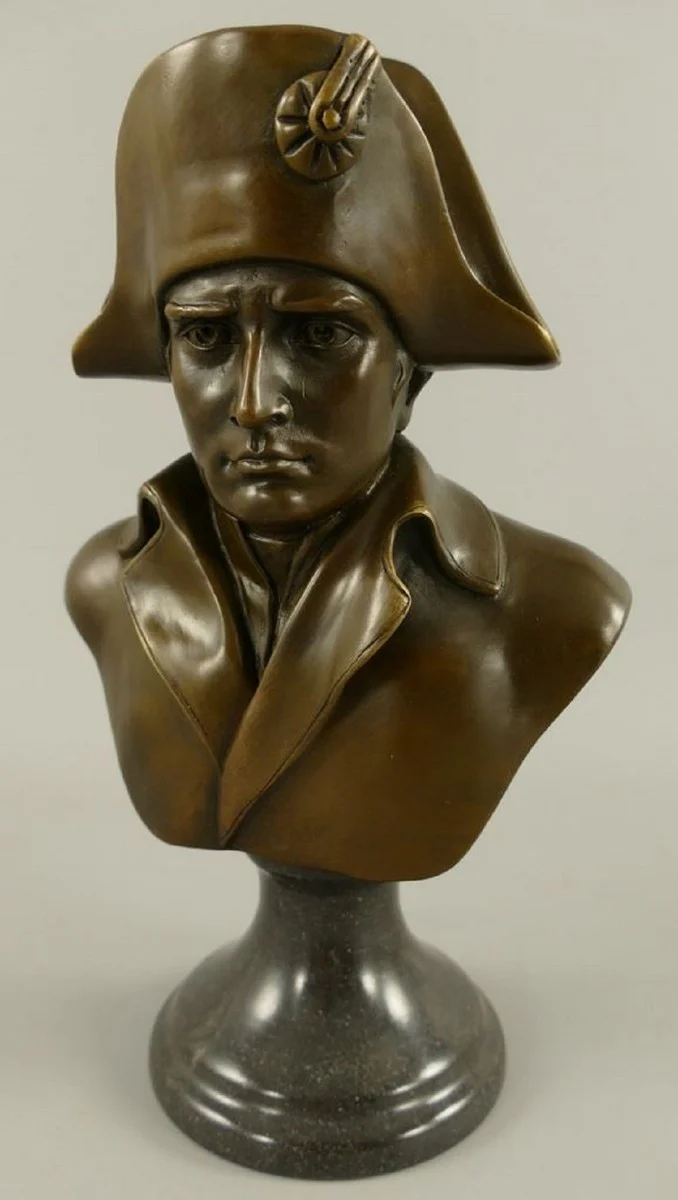 Luxury Art Nouveau bronze sculpture Napoleon bronze / black 15 x 10 x H. 25 cm - bronze bust with marble base - bronze figure - decorative figure - decorative accessories