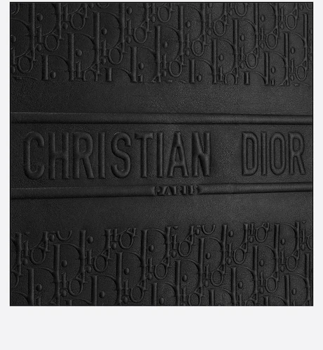 LARGE D BOOK TOTE Black D Oblique Embossed Calfskin (42 x 35 x 18.5 cm) - Top Club
