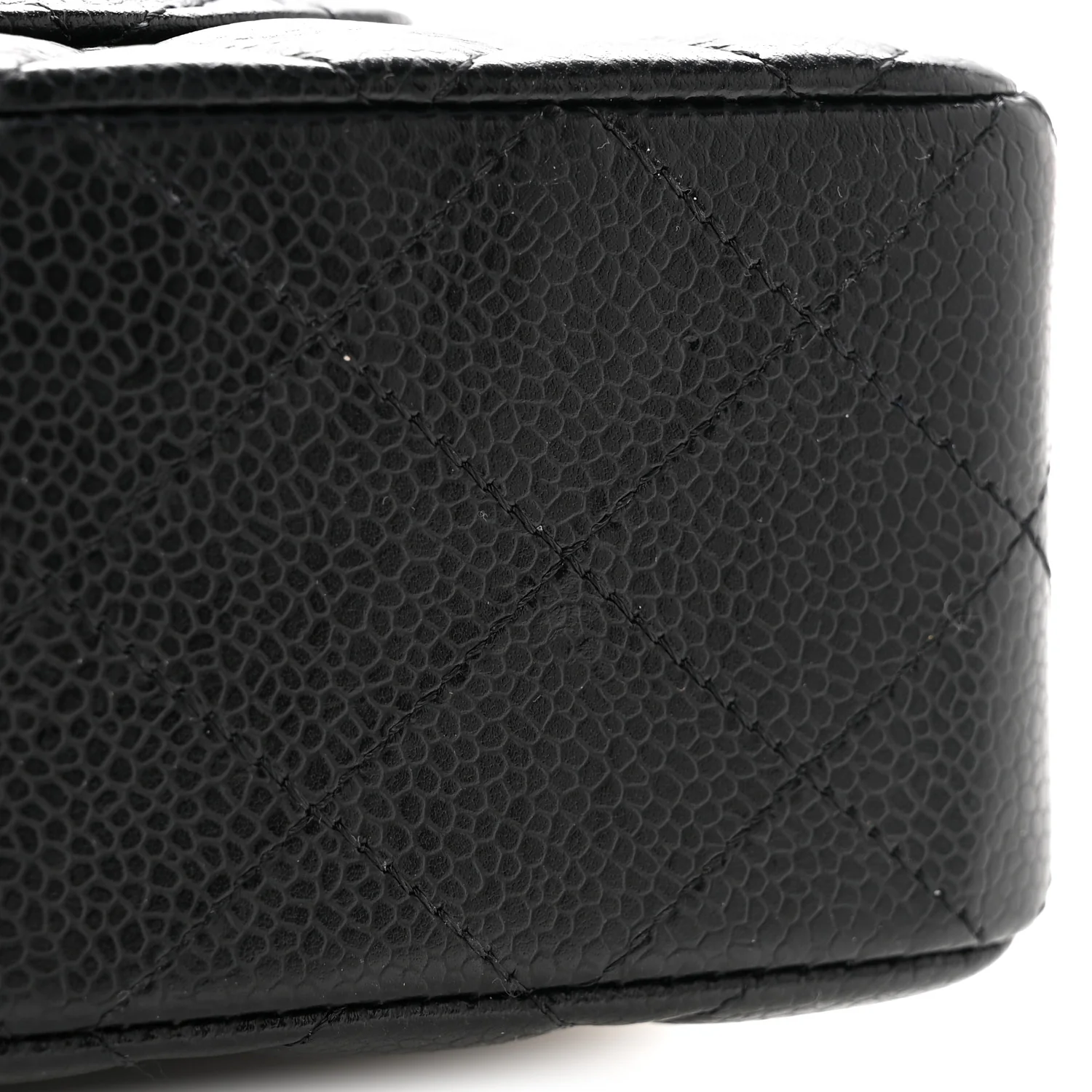 Caviar Quilted Small Double Flap Black - Top Club
