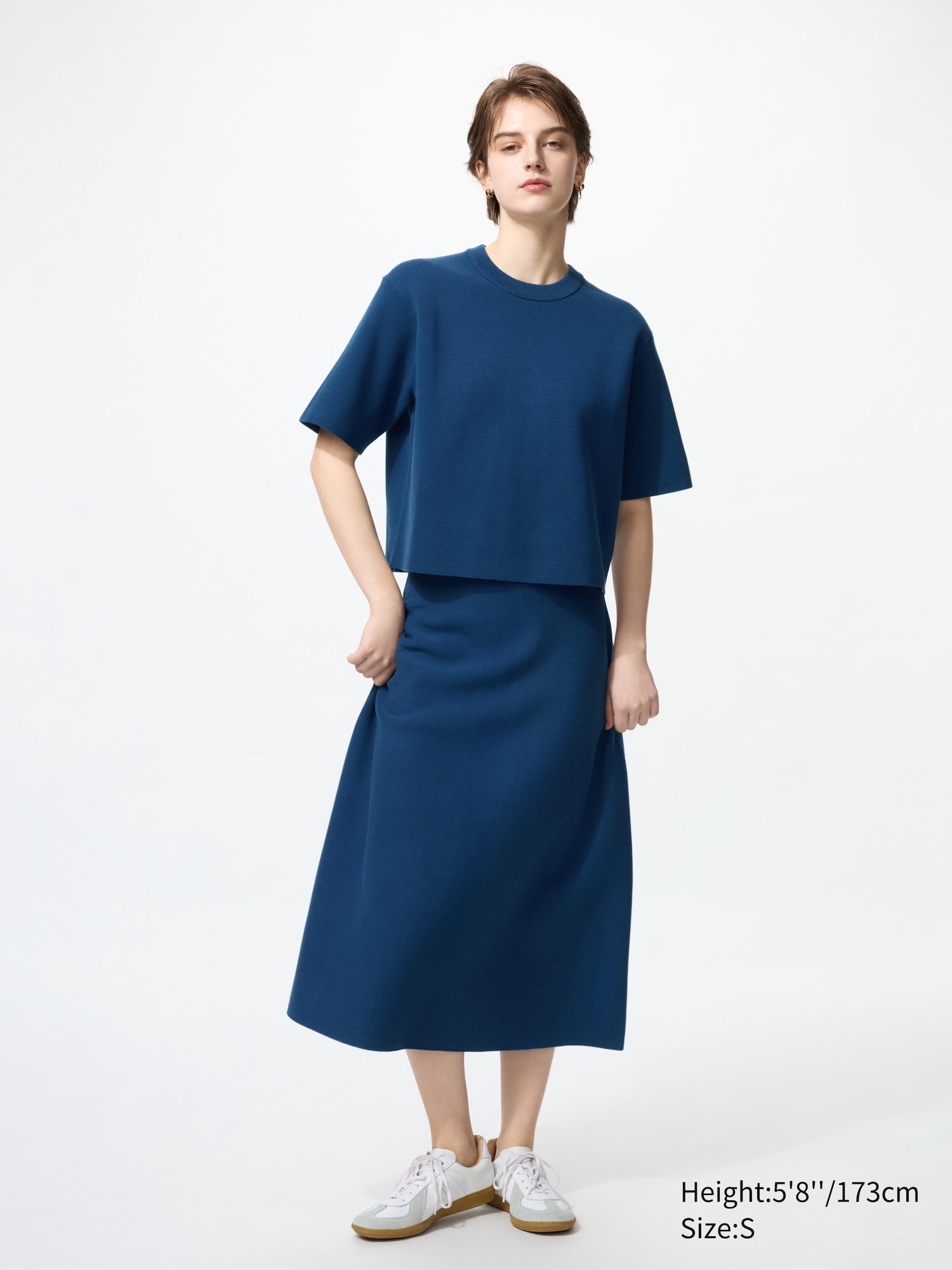 Washable Milano Ribbed Short Sleeve Sweater