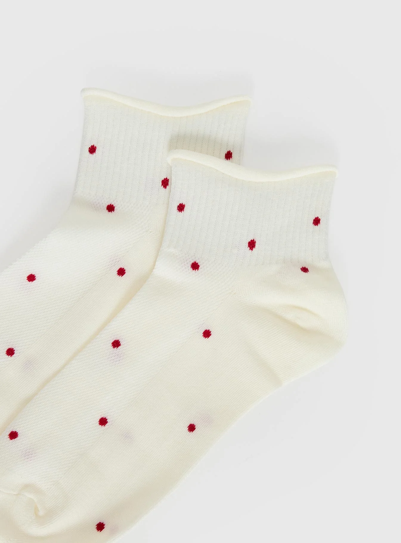 Vesira Frill Socks Cream Polka