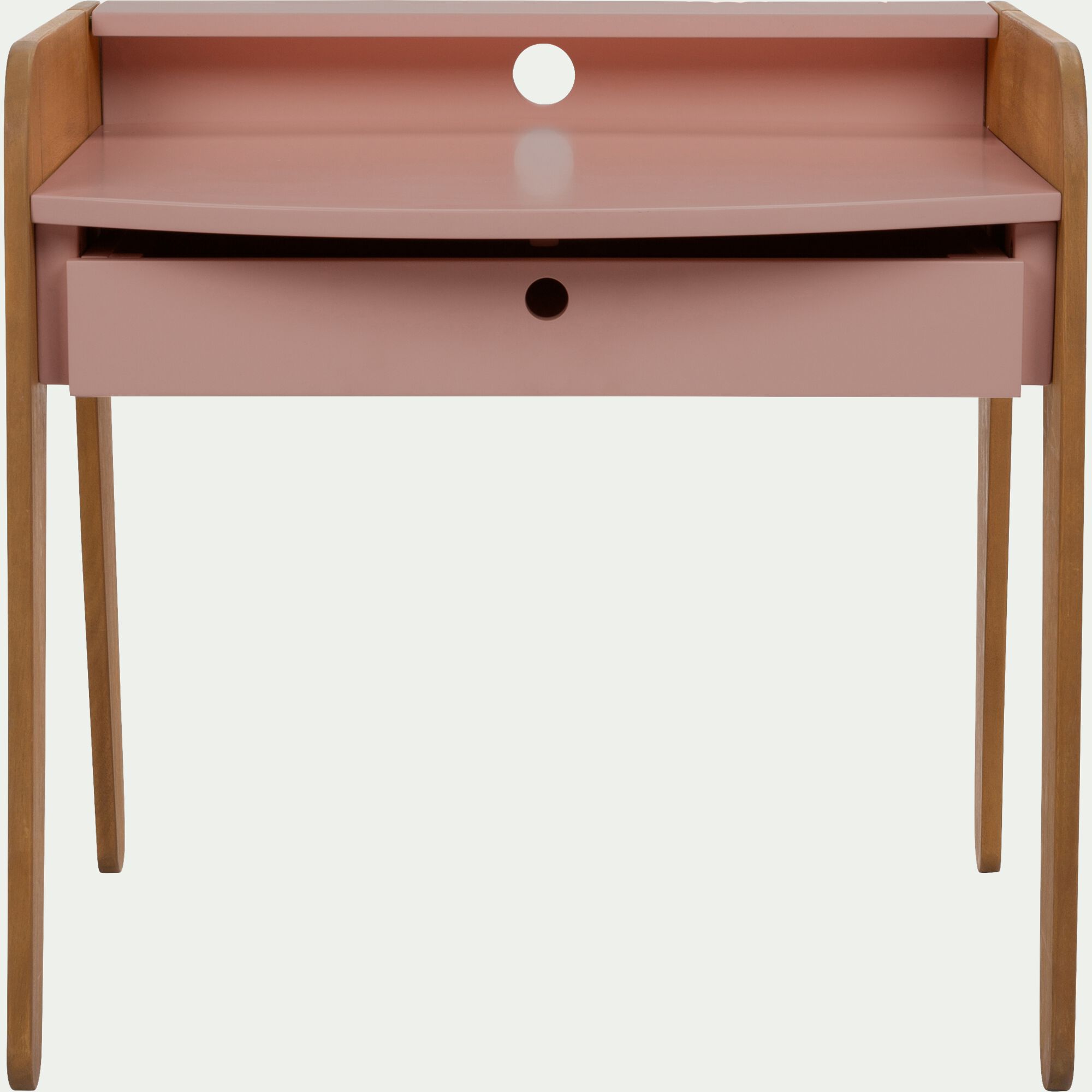 RAPHAEL - Bureau enfant en acacia - rose