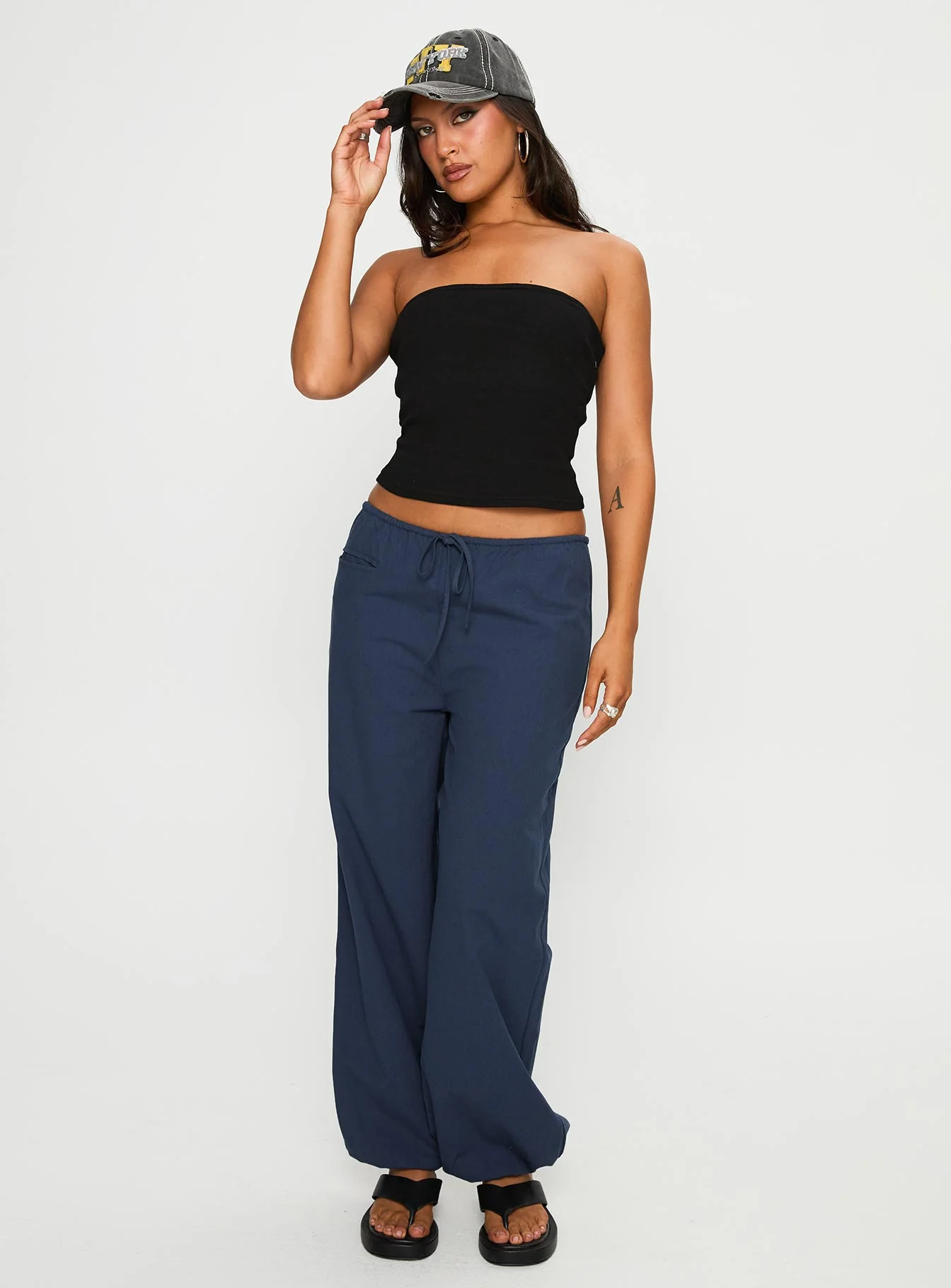 Zodie Low Waist Pants Navy