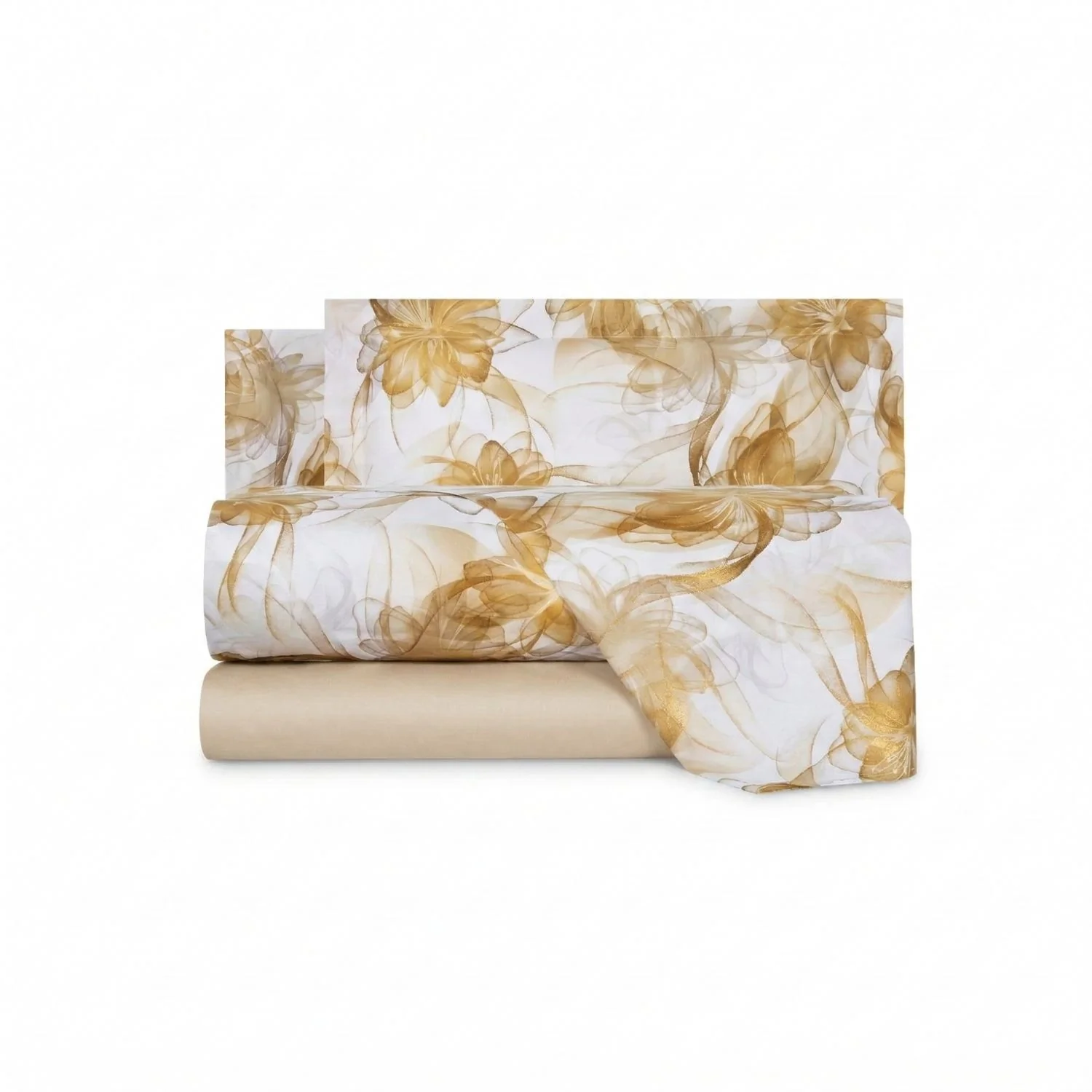 Completo Lenzuola In Percalle Sea Flower Matrimoniale