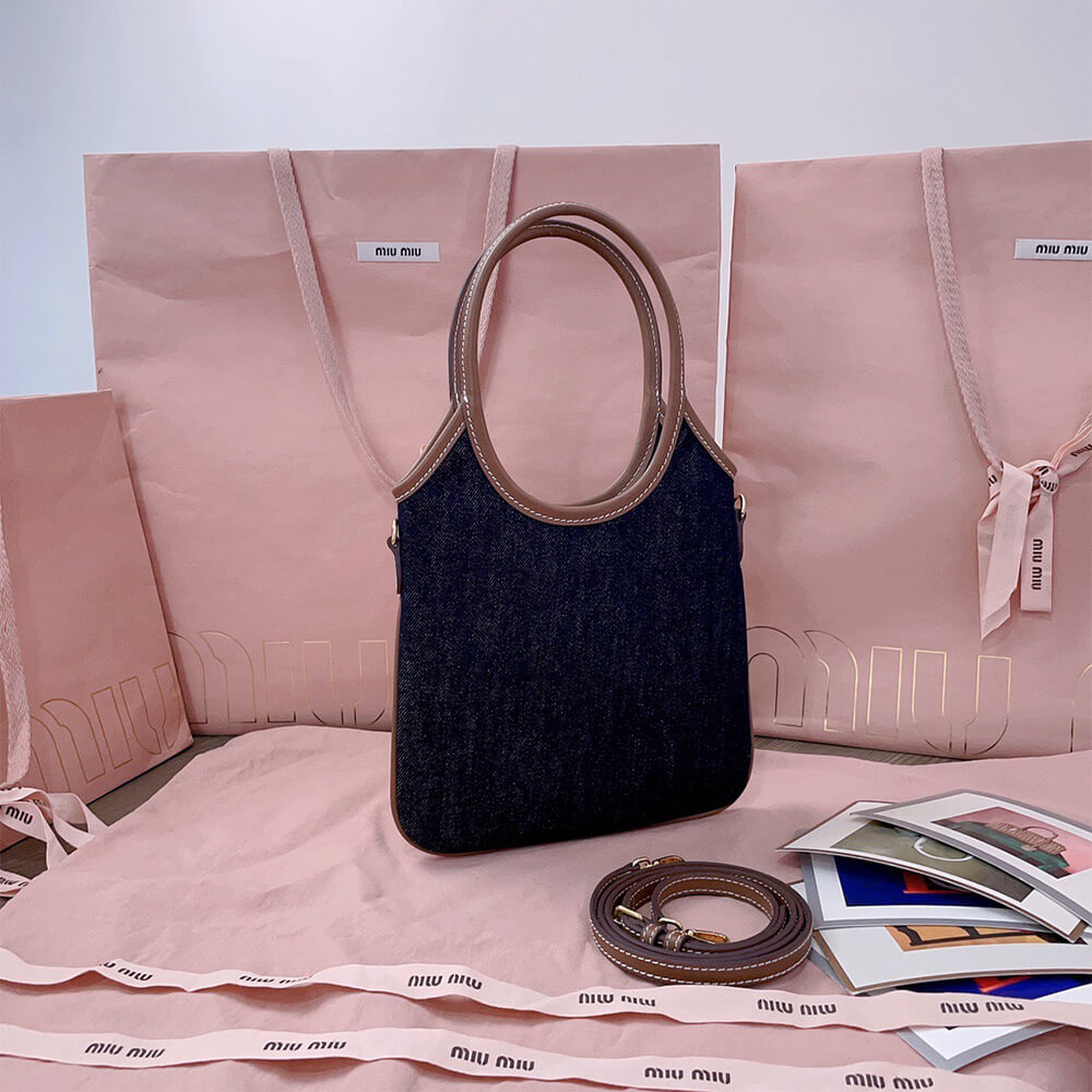 MIUMIU MINI IVY canvas and leather bag(HIGH-END GRADE) - Top Club