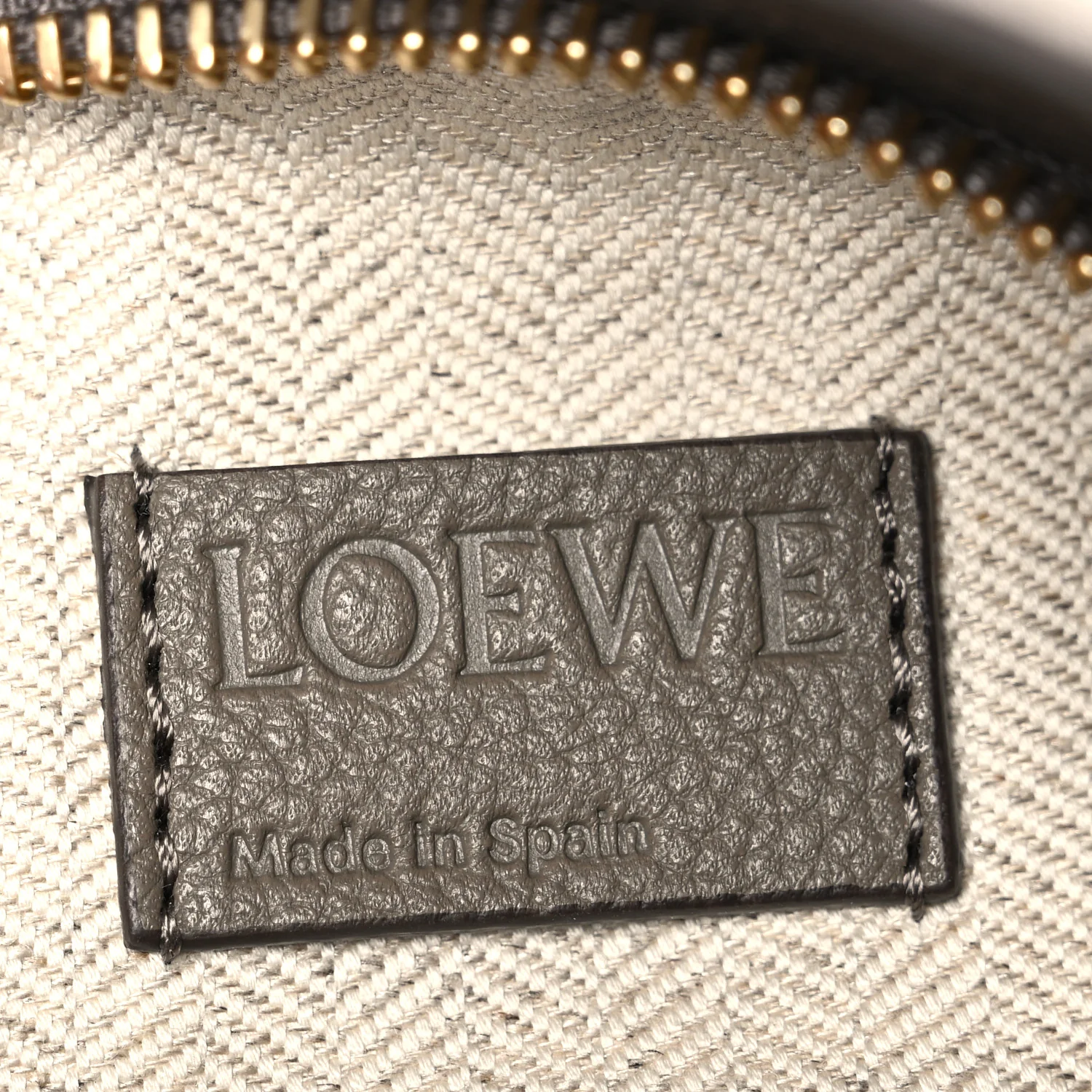 Soft Grained Small Puzzle Edge Bag Taupe - Top Club