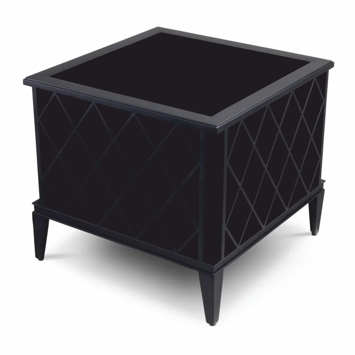 Luxury flower pot black 76 x 76 x H. 69 cm - garden decoration