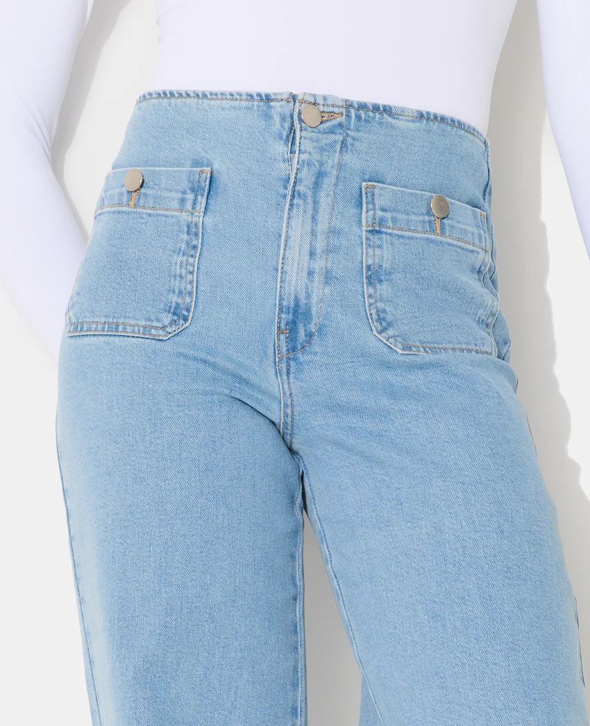 Pimkie Jean wide taille haute avec poches plaquées
