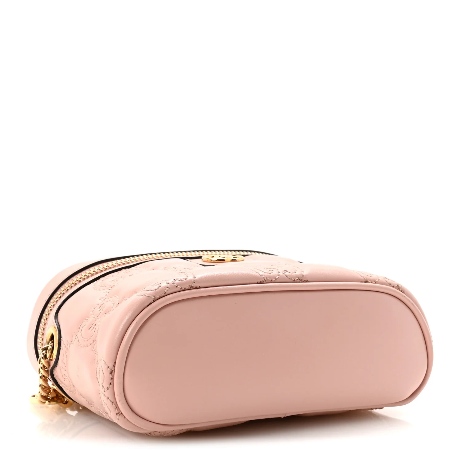 Calfskin GG Matelasse Mini Top Handle Bag Perfect Pink - Top Club
