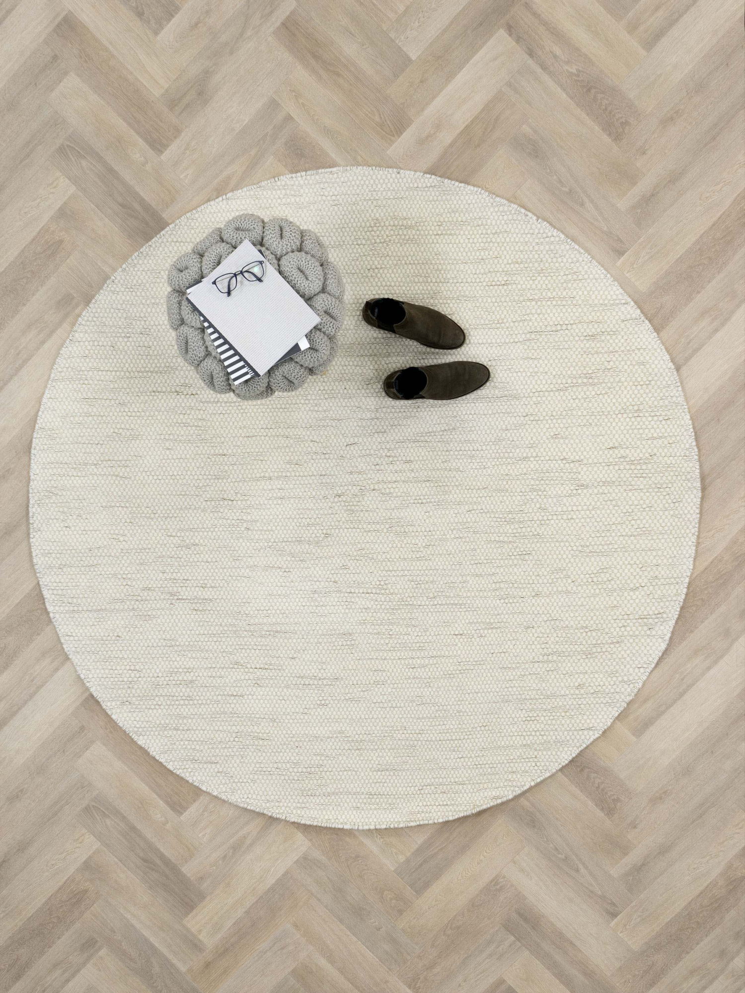 Vloerkleed Teppe White naturel Ø200 cm