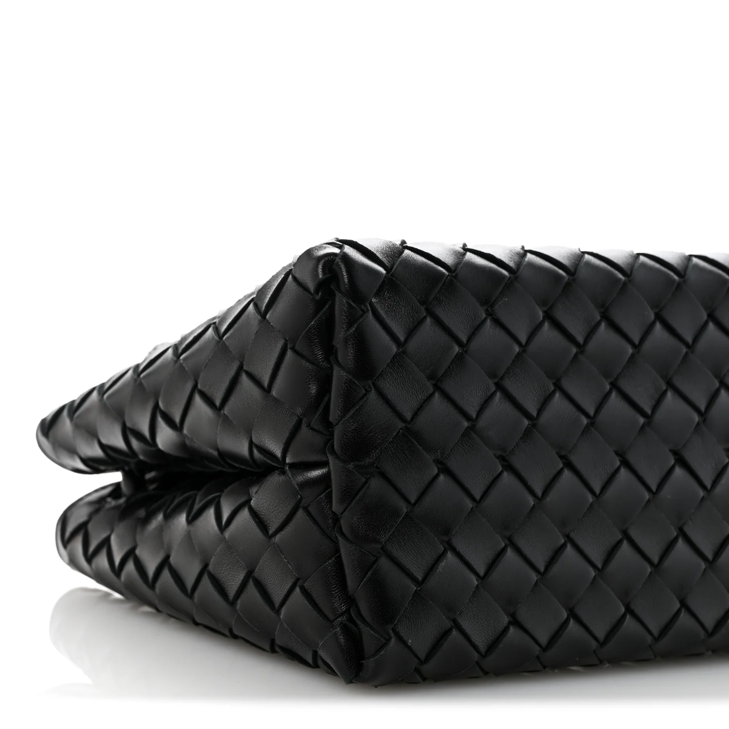 Nappa Intrecciato Small East West Andiamo Shoulder Bag Black - Top Club