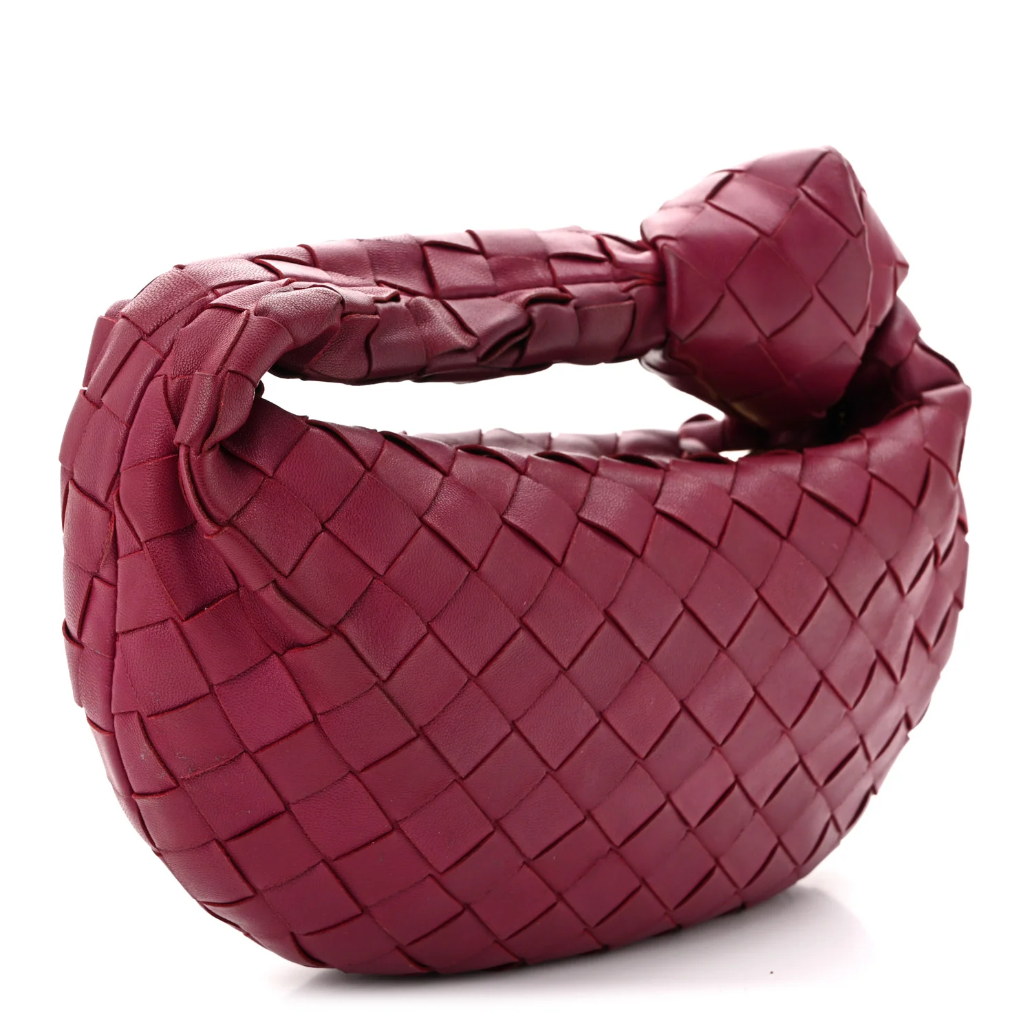 Nappa Intrecciato Mini Jodie Cinnabar - Top Club
