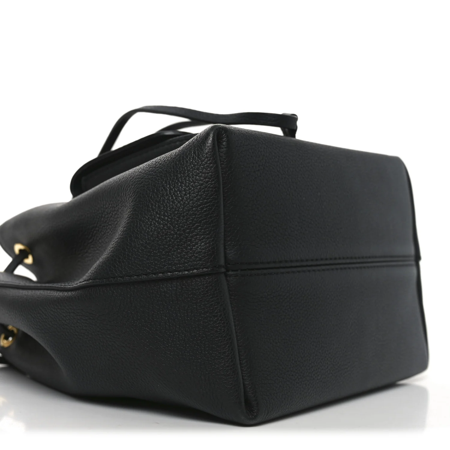 Calfskin Lockme Bucket MM Black - Top Club