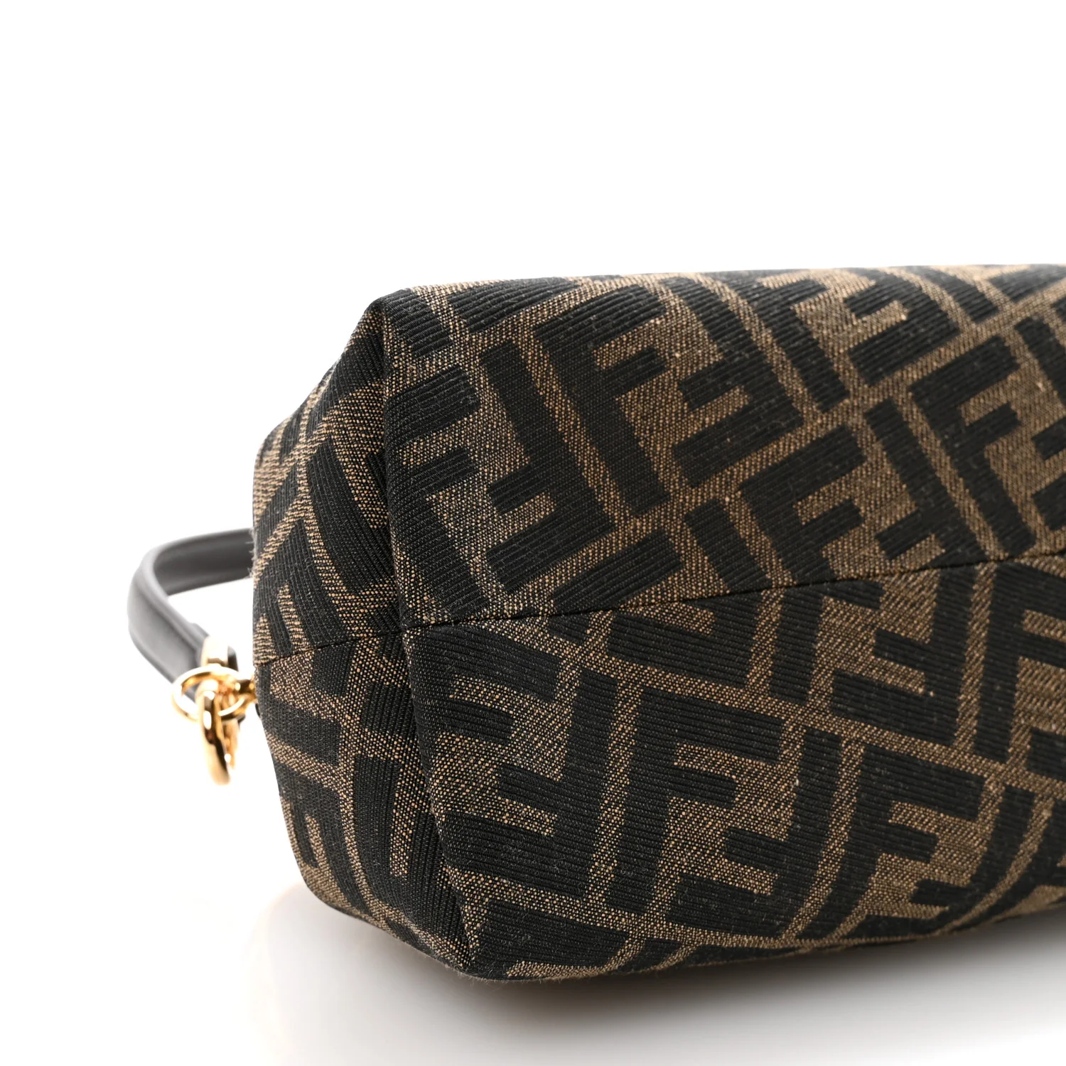 Shiny Nappa Fabric Jacquard FF 1974 Midi Fendi Tobacco Moro Ebano - Top Club