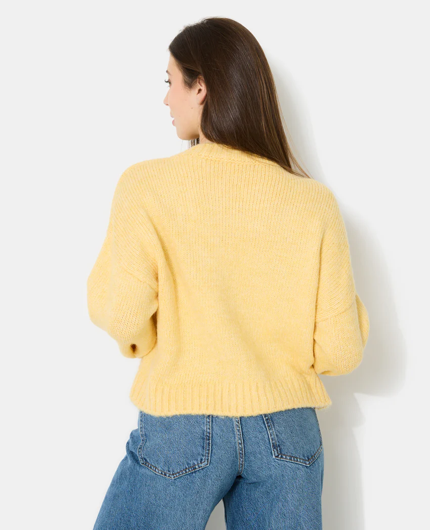 Pimkie Gilet en maille avec boutons brandebourg