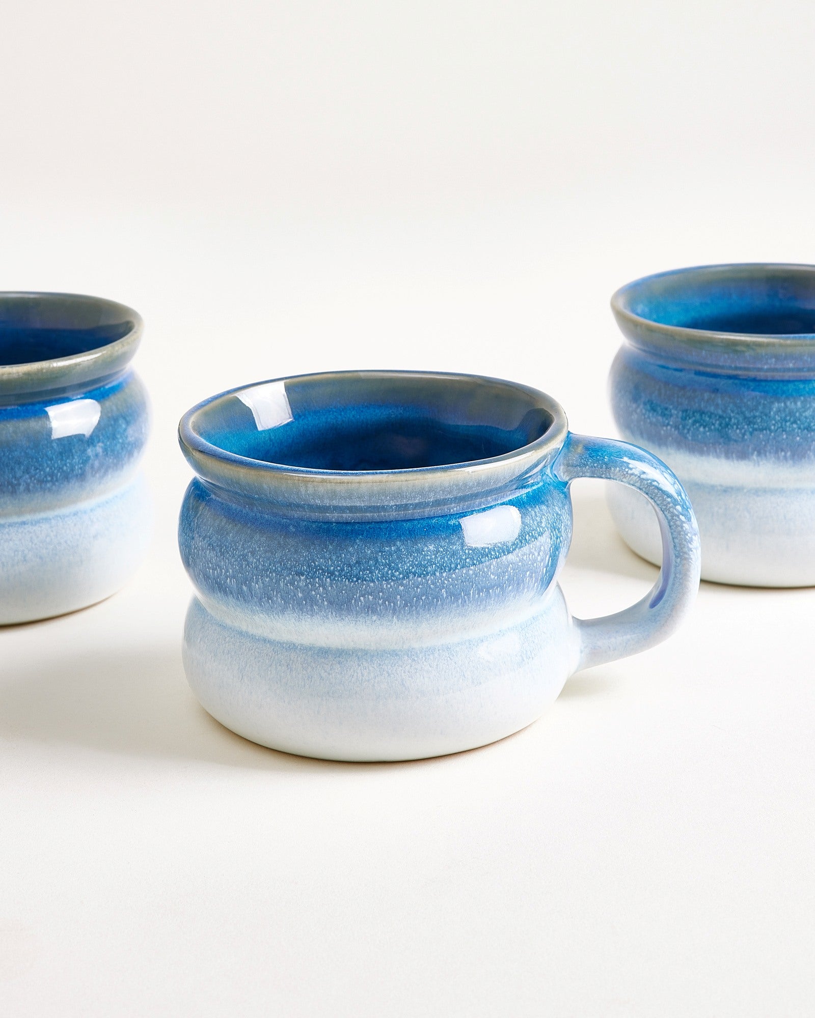 Ombra Tasse klein bubble dunkelblau hellblau 6er-Set