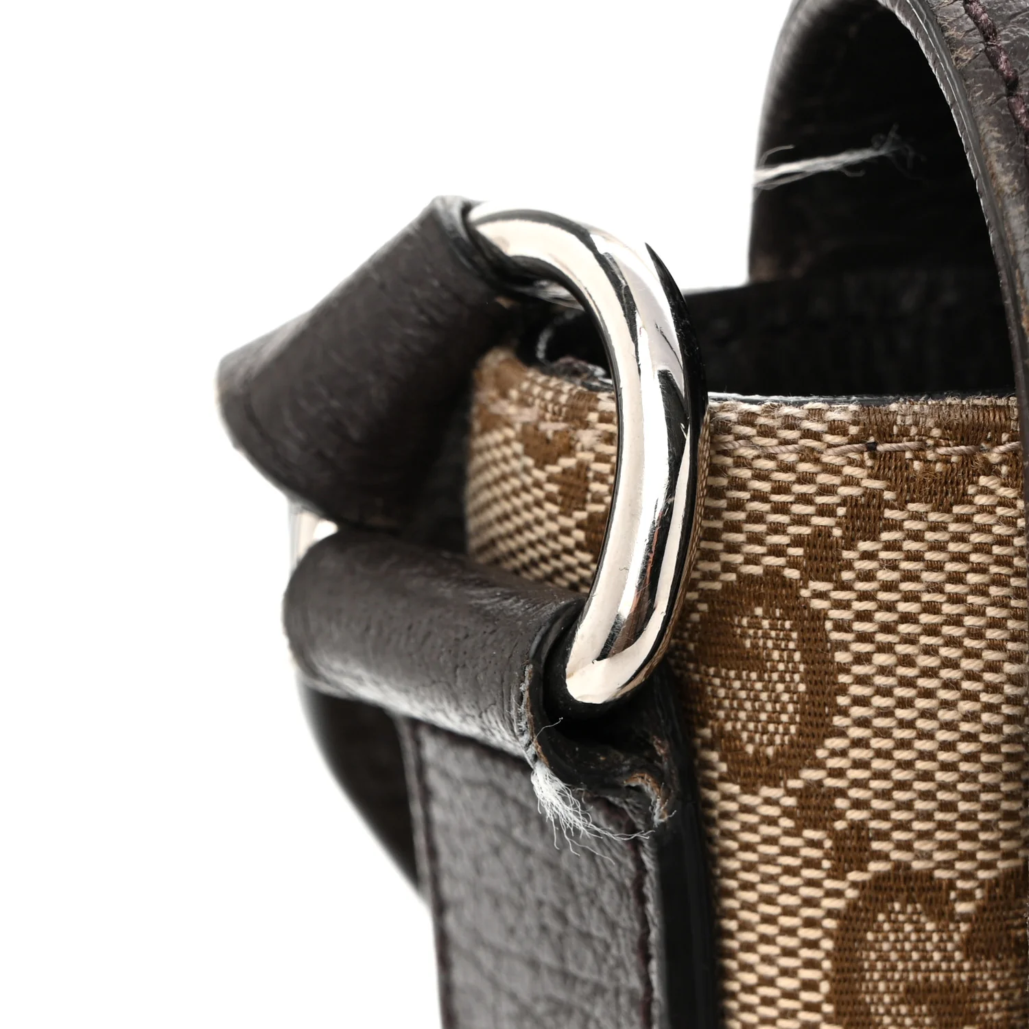 Monogram Flap Messenger Bag Beige Dark Brown - Top Club