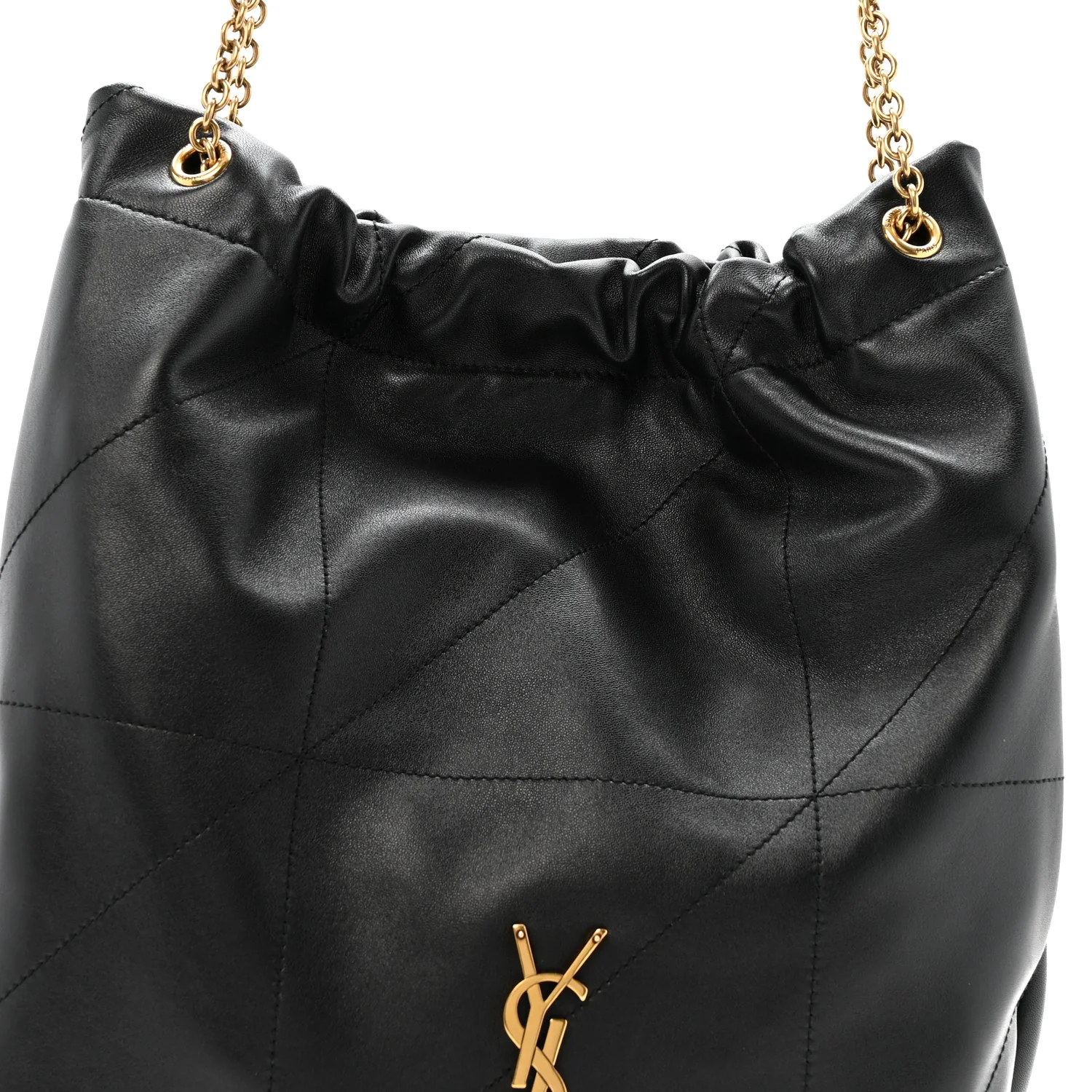 Lambskin Matelasse Monogram Medium Jamie 4.3 Pochon Black - Top Club