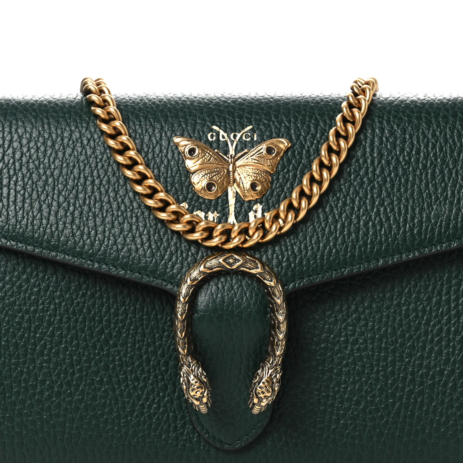 Calfskin Garden Dionysus Chain Wallet Emerald - Top Club