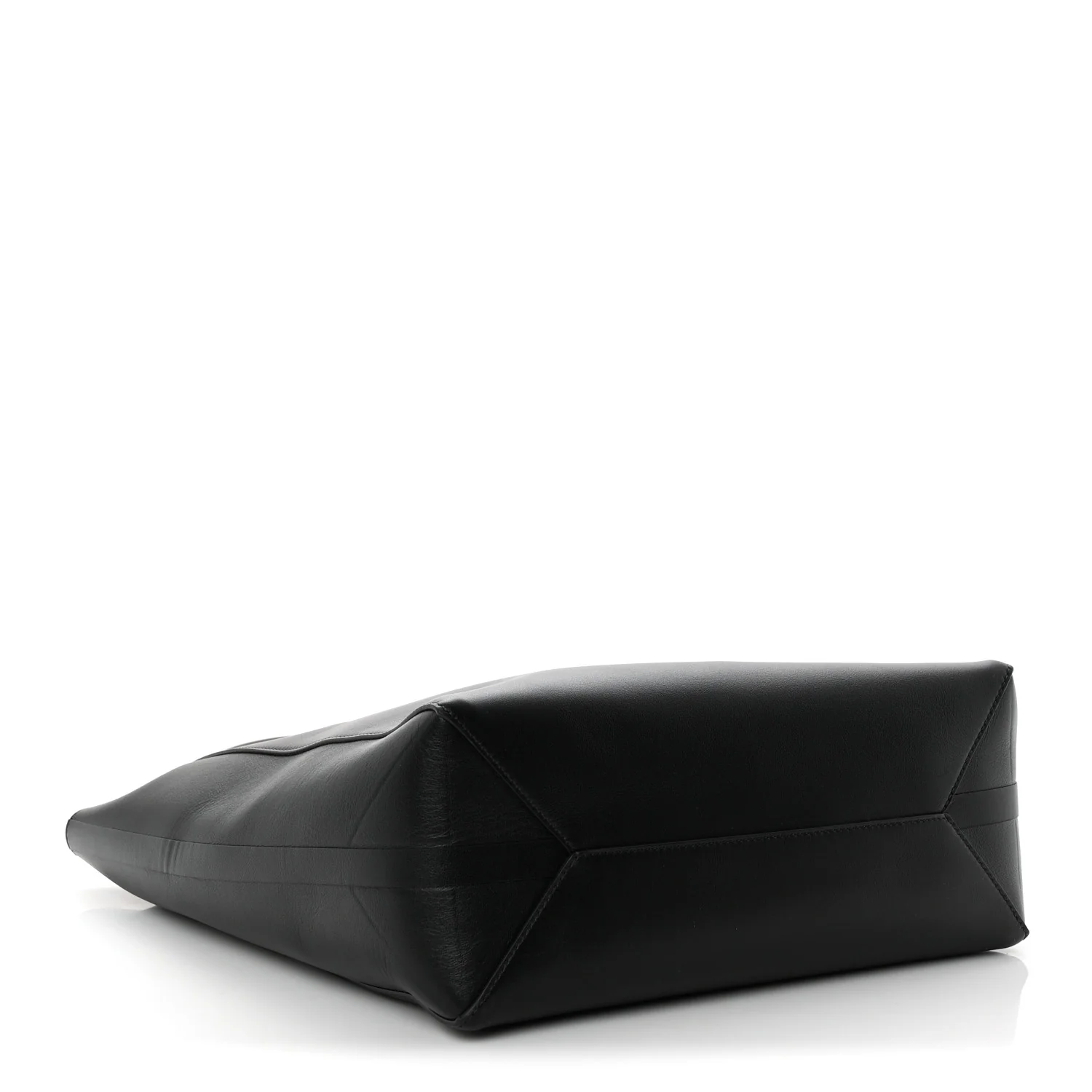 Calfskin Vlogo Medium Locker Tote Black - Top Club