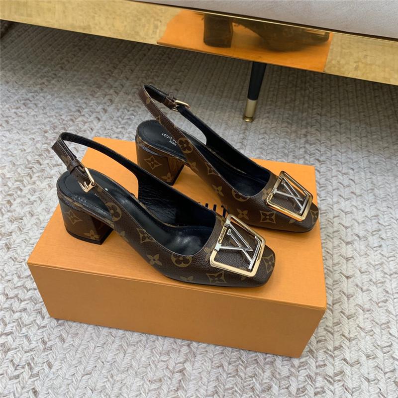 louis vuitton LV classic chunky heel sandals - Sneaker Replica Workshop