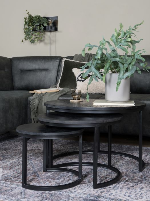 Salontafel Bart Zwart - Set 2
