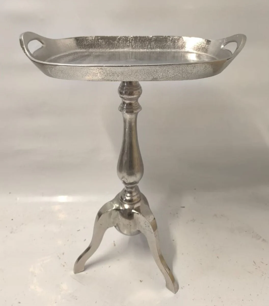 Aluminum side table silver H. 59 cm - aluminum furniture