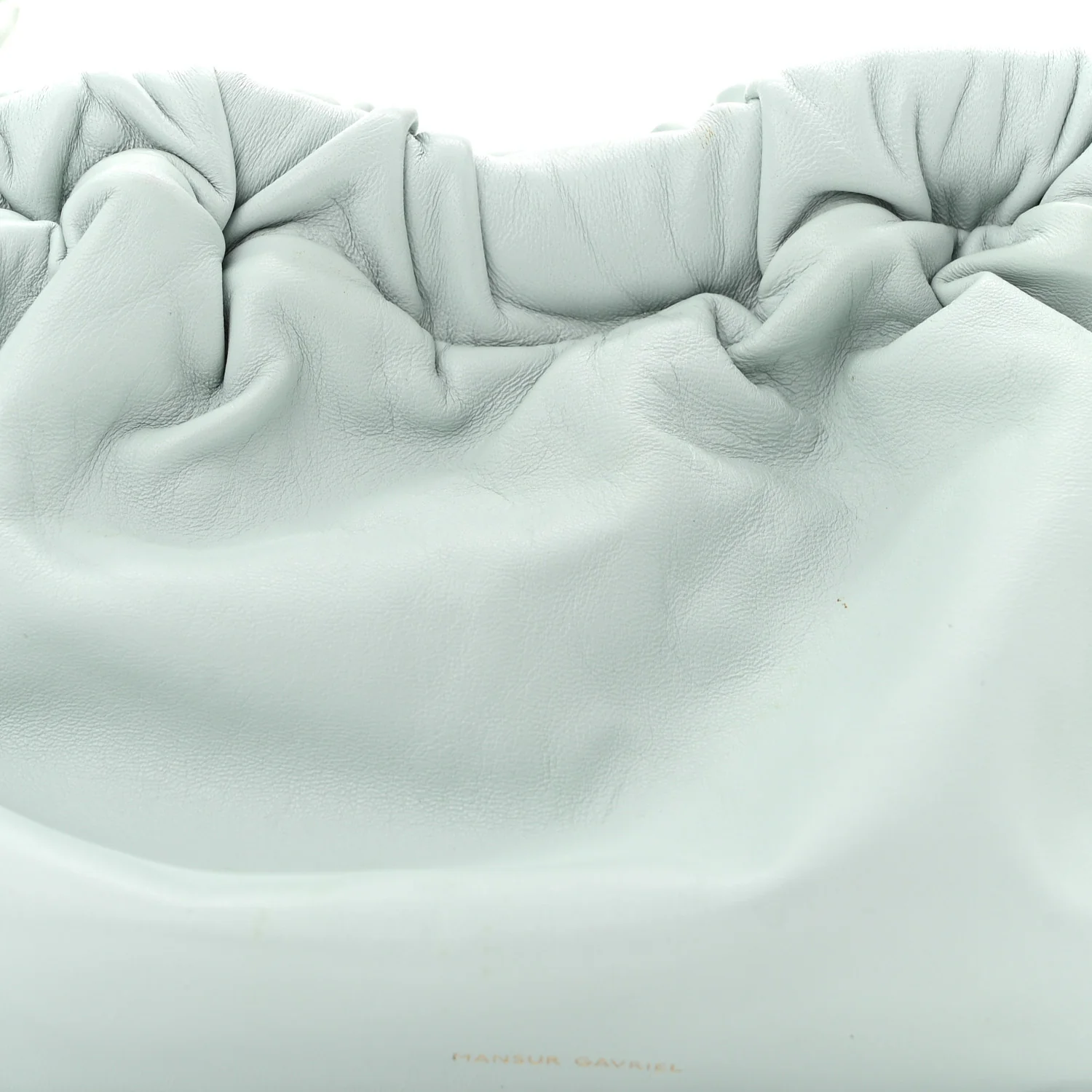 Lambskin Mini Cloud Clutch Seafoam - Top Club