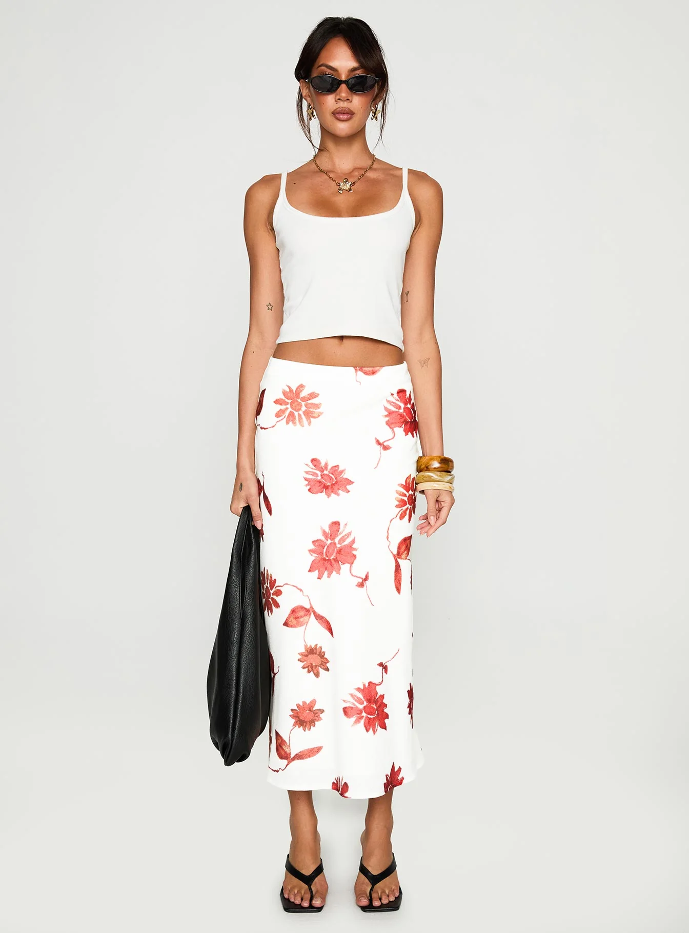 Sun Soaked Midi Skirt Multi